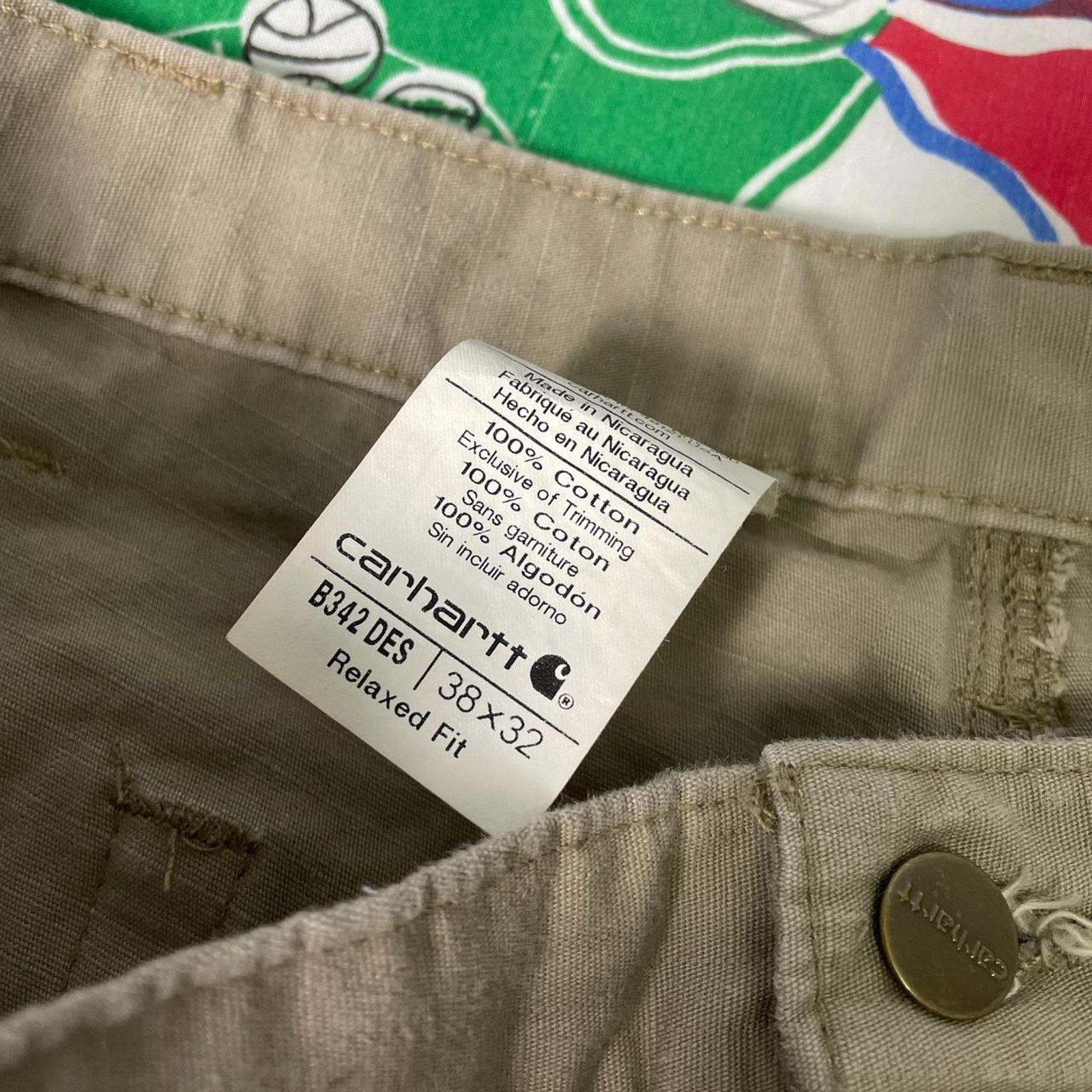 Carhartt × Vintage Vintage Carhartt Tactical Cargo Double Knee Workwear Pants Size US 38 / EU 54 - 7 Thumbnail