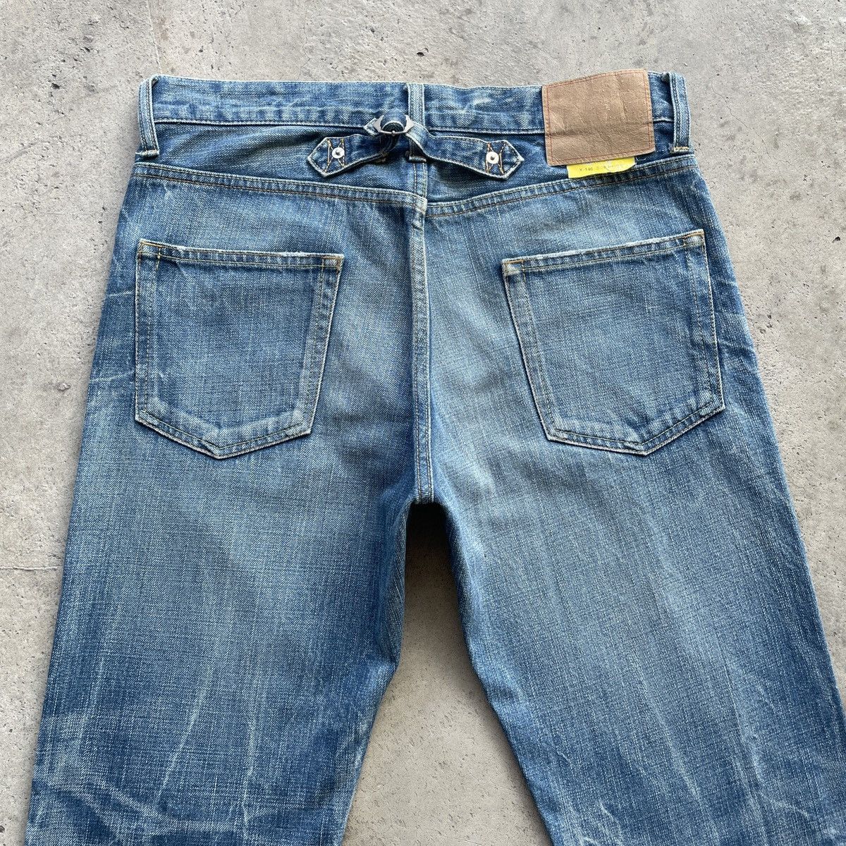 Japanese Brand Vintage Sophnet. Japan Faded Storm Distressed Jeans Pants Size US 31 - 12 Thumbnail
