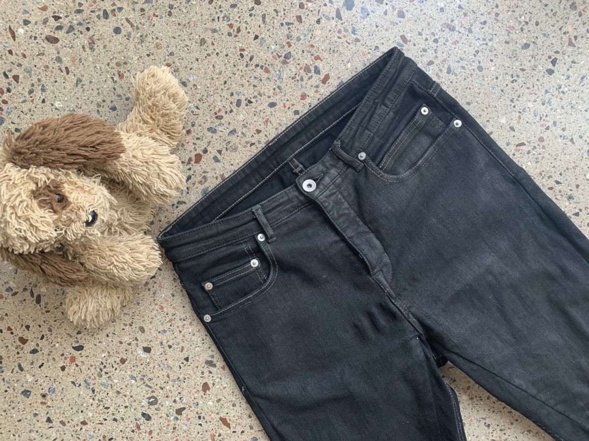 Rick Owens Drkshdw Rick Owen DRKSHDW Black Waxed Detroit Cuts Size US 28 / EU 44 - 3 Thumbnail