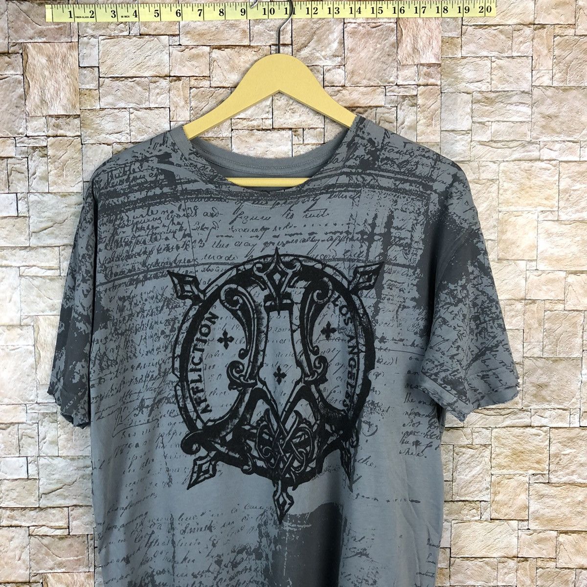 Affliction Affliction Los Angeles streetwear Grey T-Shirt tee #A548 Size US L / EU 52-54 / 3 - 2 Thumbnail