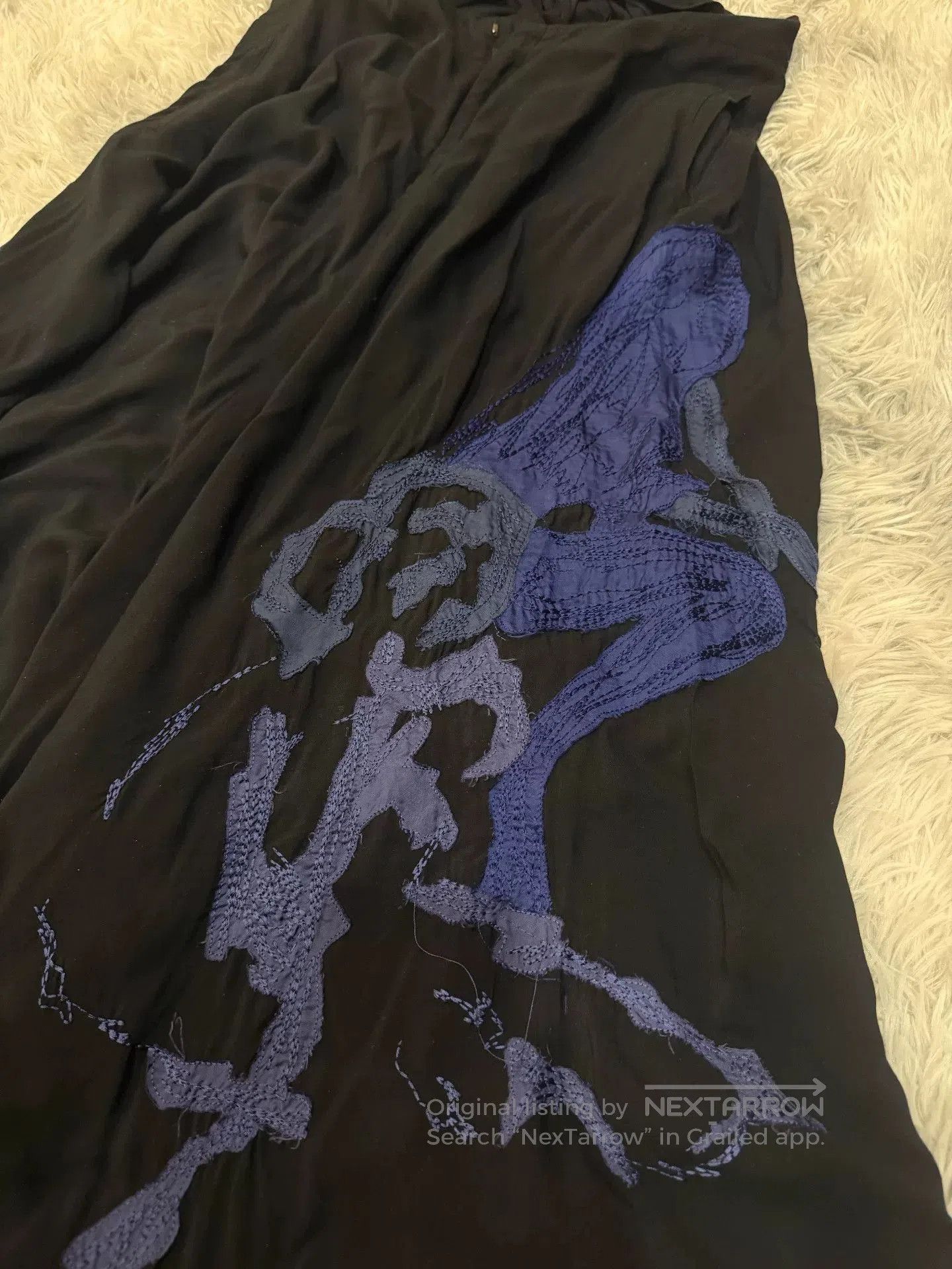 Yohji Yamamoto Yohji Yamamoto Blue Silk Print Pants. Size US 34 / EU 50 - 2 Thumbnail