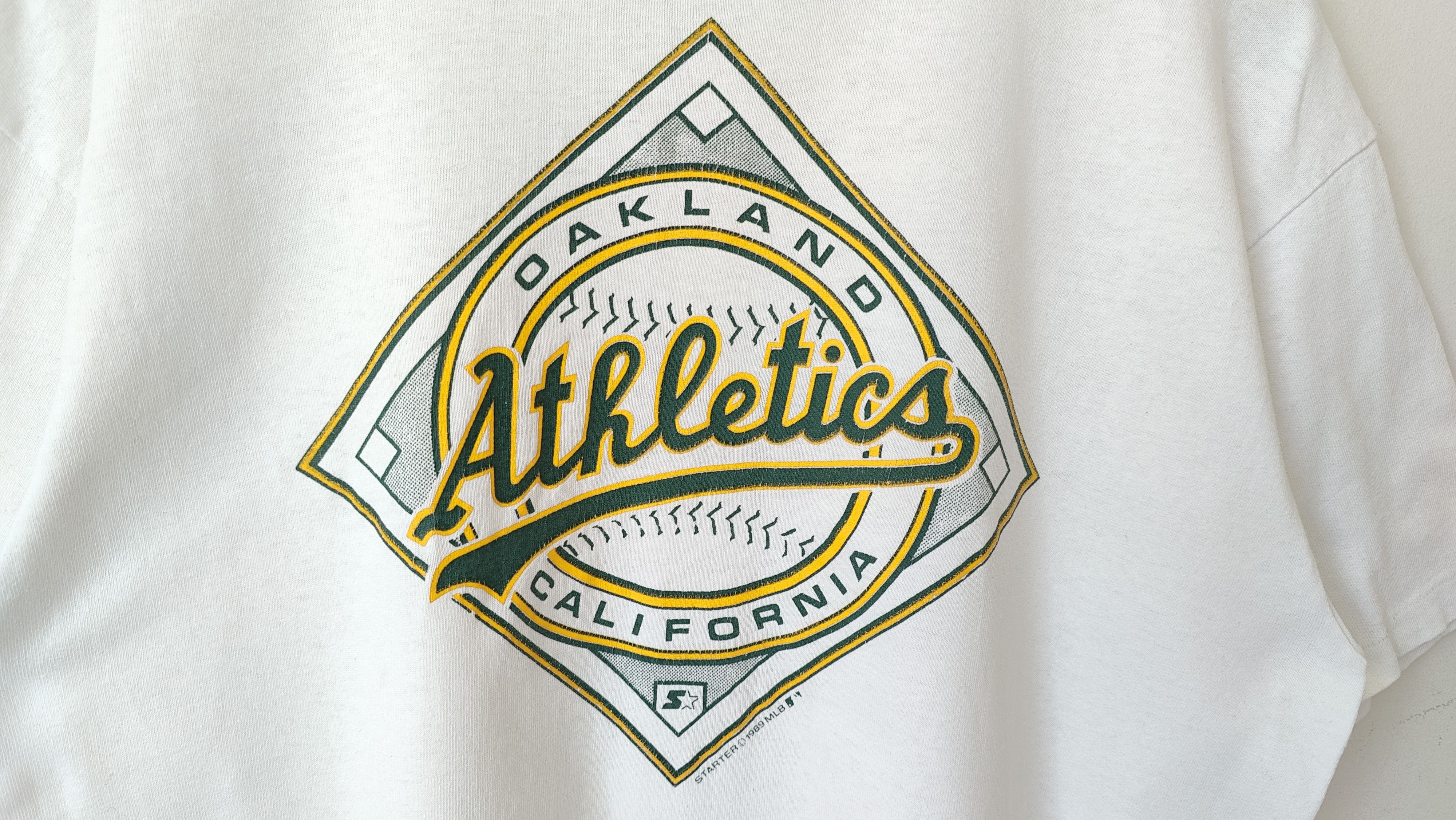 MLB Oakland Athletics x Starter 1989 Vintage 80s tshirt RARE Size US XL / EU 56 / 4 - 2 Thumbnail