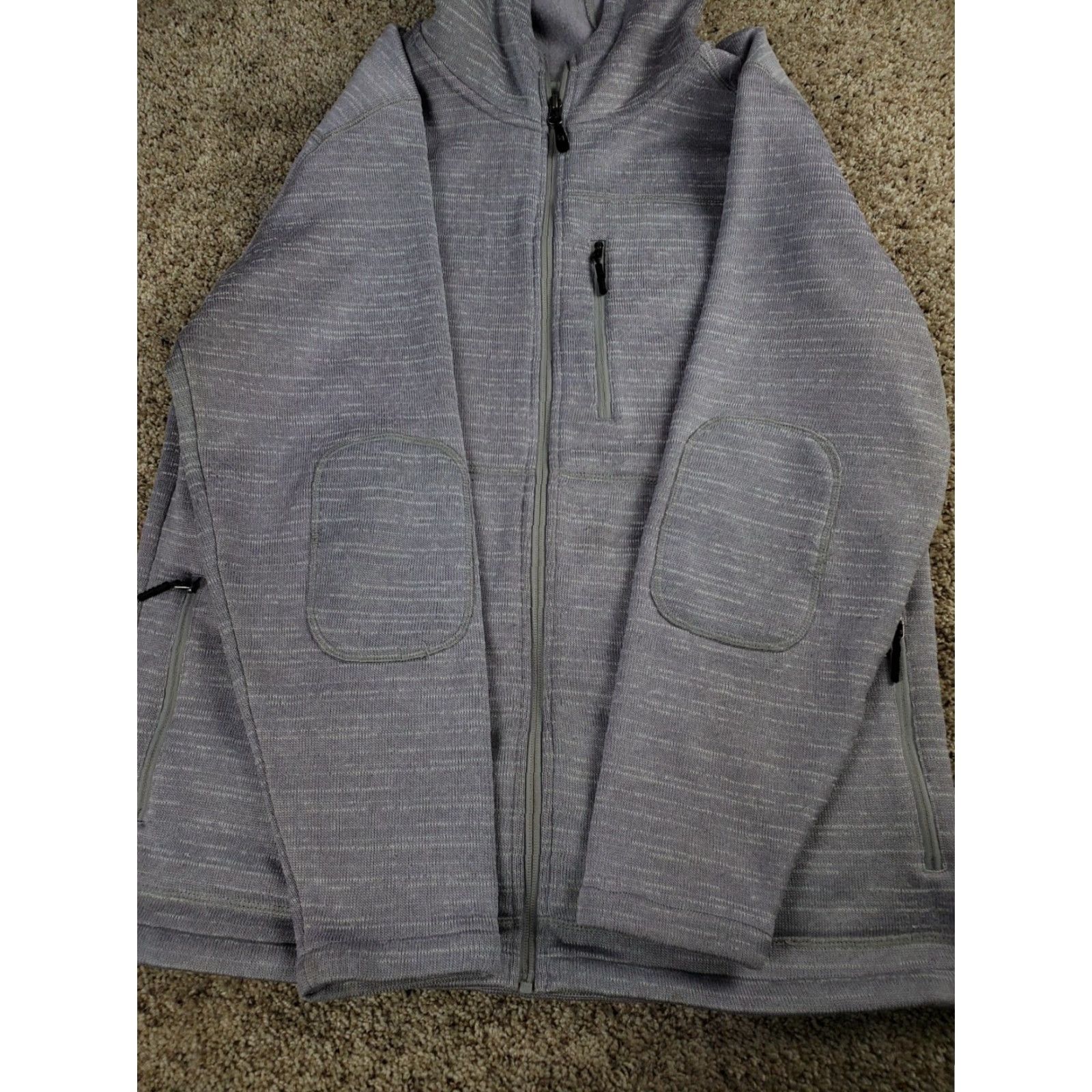 Roark Roark Roadrunner Hoodie XL Mens Gray Full Zip Fleece Outdoor Outdoor All Seasons Zip Mock Neck Pocket Logo Distressed? Size US XL / EU 56 / 4 - 3 Thumbnail
