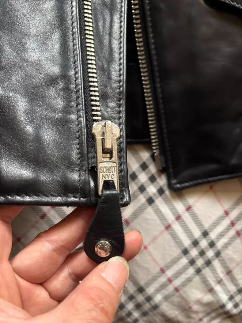 Schott Schott 618HH classic horseskin cable-stayed motorcycle lea Size US XL / EU 56 / 4 - 8 Thumbnail