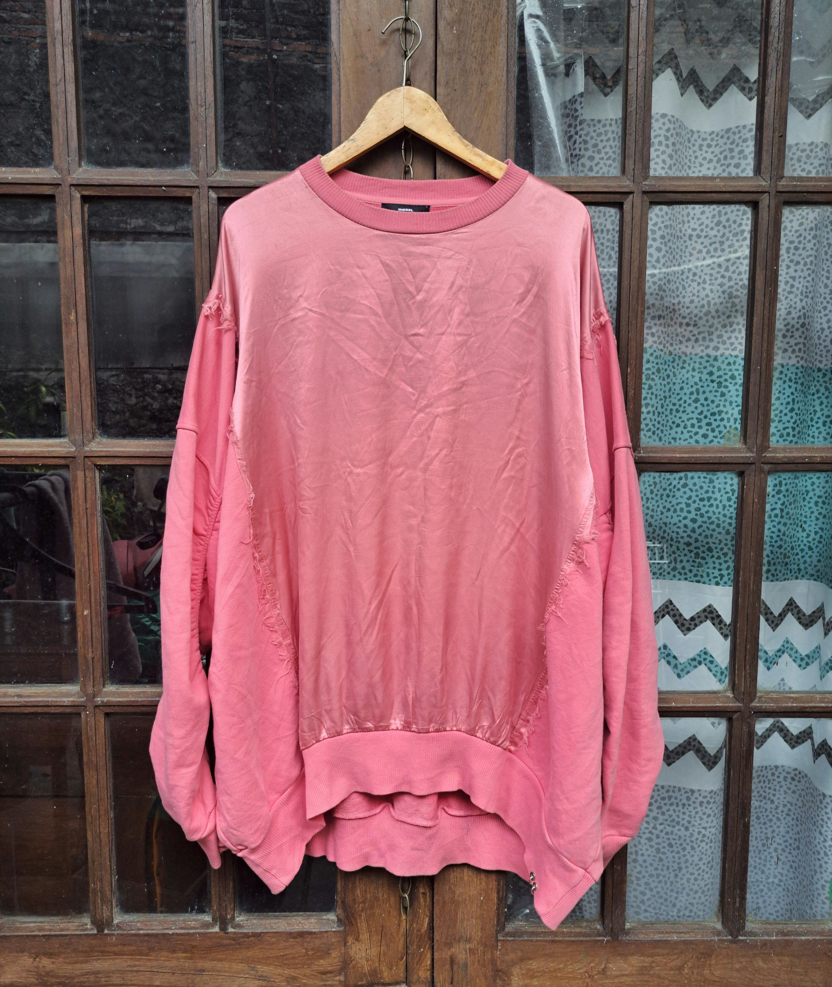Diesel Diesel x Brave Silk Sweatshirts Oversize Pink Unisex Size S / US 4 / IT 40 - 3 Thumbnail