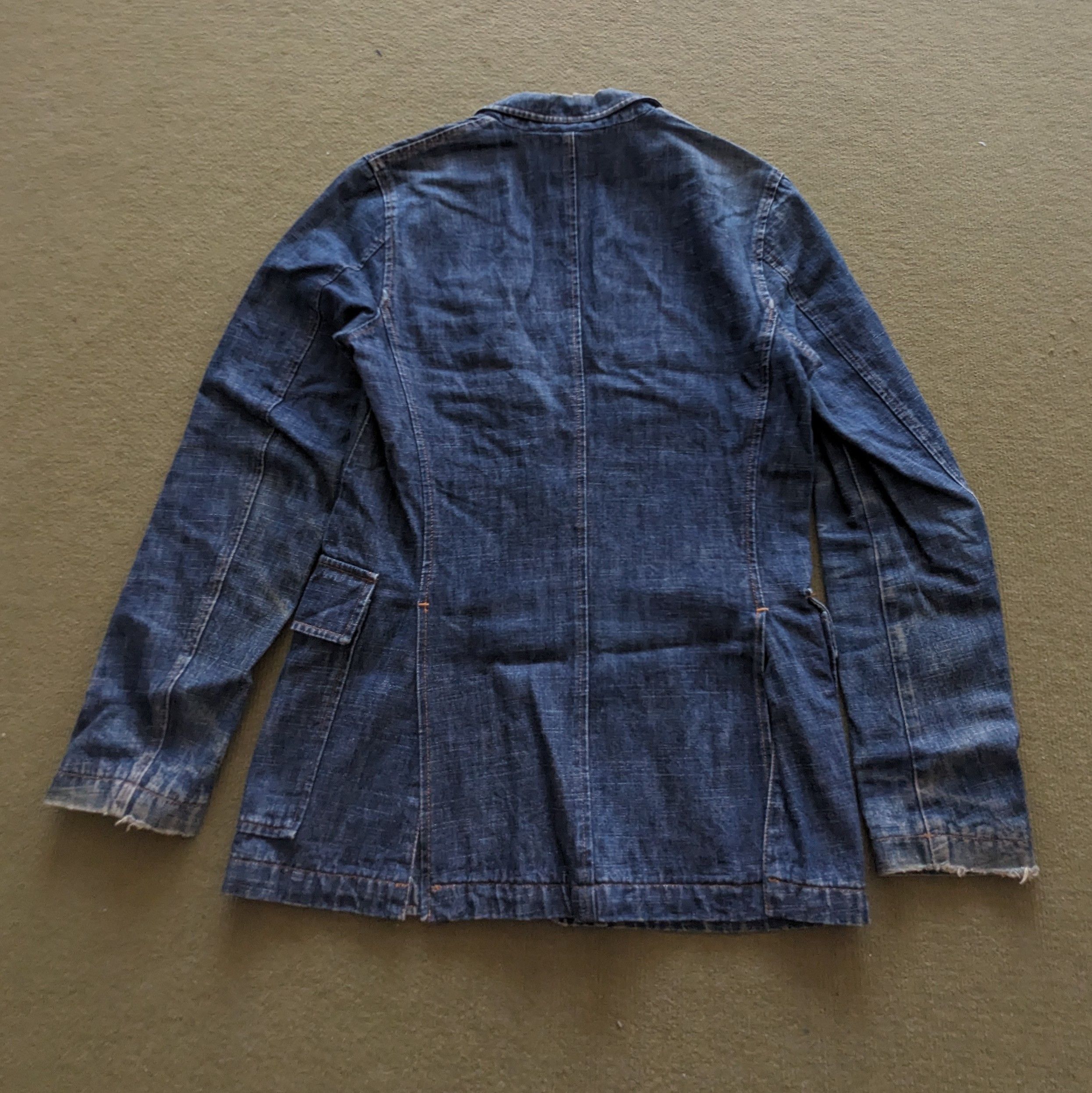 Miu Miu Vintage Miu Miu De Prada Denim Blazer Size XS / US 0-2 / IT 36-38 - 3 Thumbnail