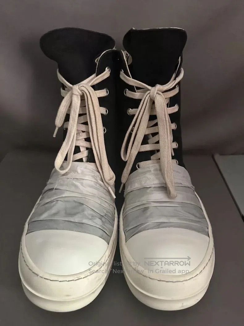 Rick Owens Rick Owens White Silk High. Size US 9.5 / EU 42-43 - 2 Thumbnail