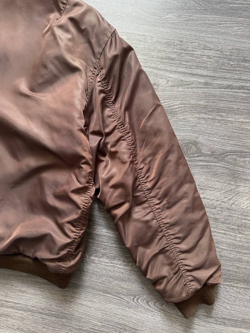 Japanese Brand Riot Riot Vintage Brown Bomber Jacket Ma 1 USAF Military Size US XL / EU 56 / 4 - 5 Thumbnail