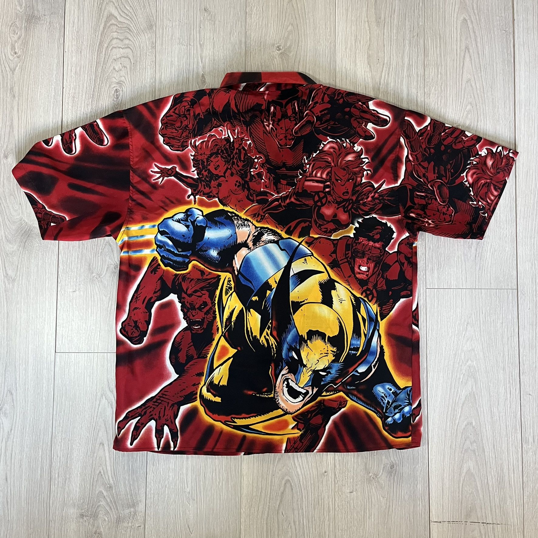 Marvel Comics marvel x-men wolverine 2001 button shirt Size US L / EU 52-54 / 3 - 6 Thumbnail
