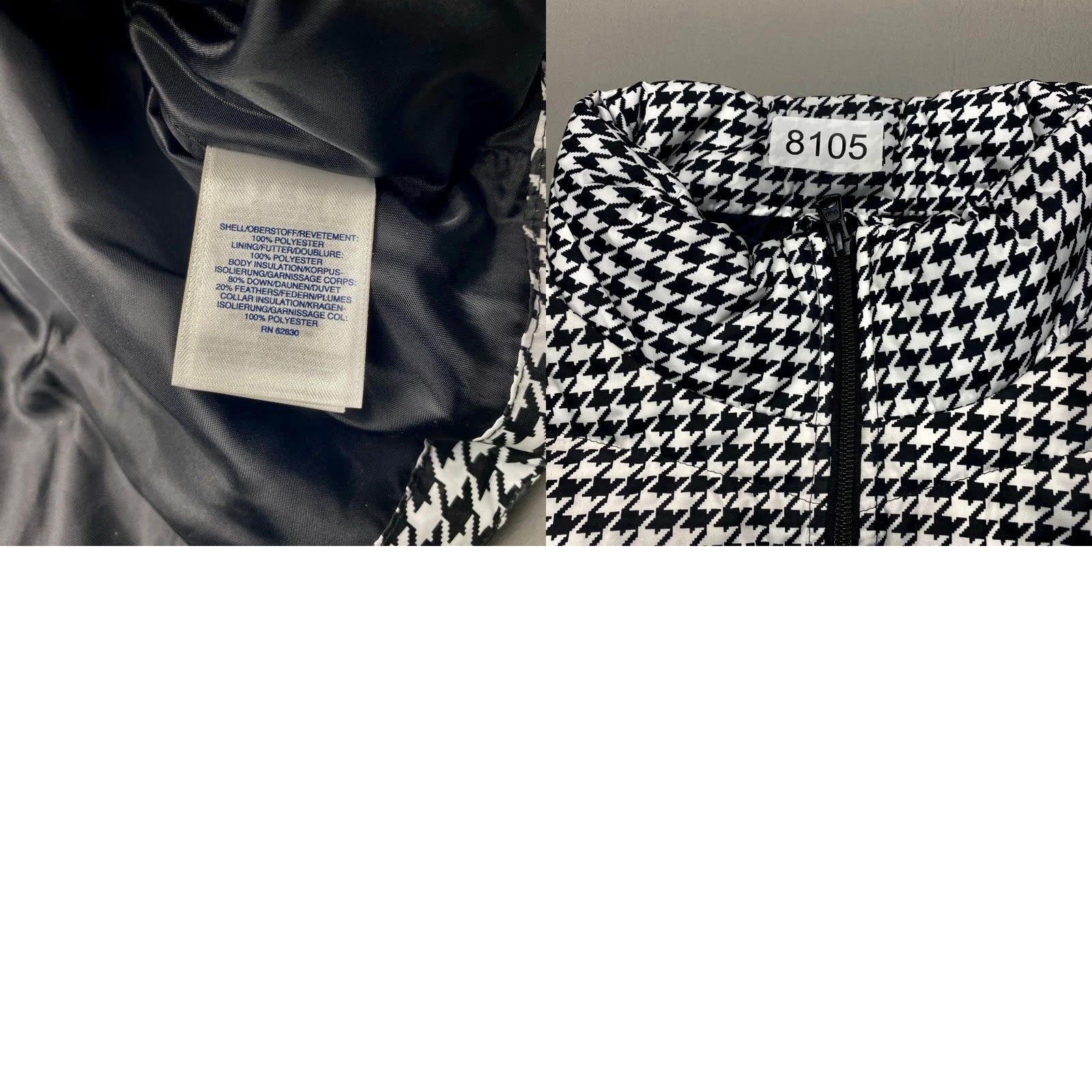 Lands' End Lands End Women 2X Down Puffer Vest Black White Houndstooth Preppy NWT NEW 8105 Size XXL / US 16-18 / IT 52-54 - 9 Thumbnail