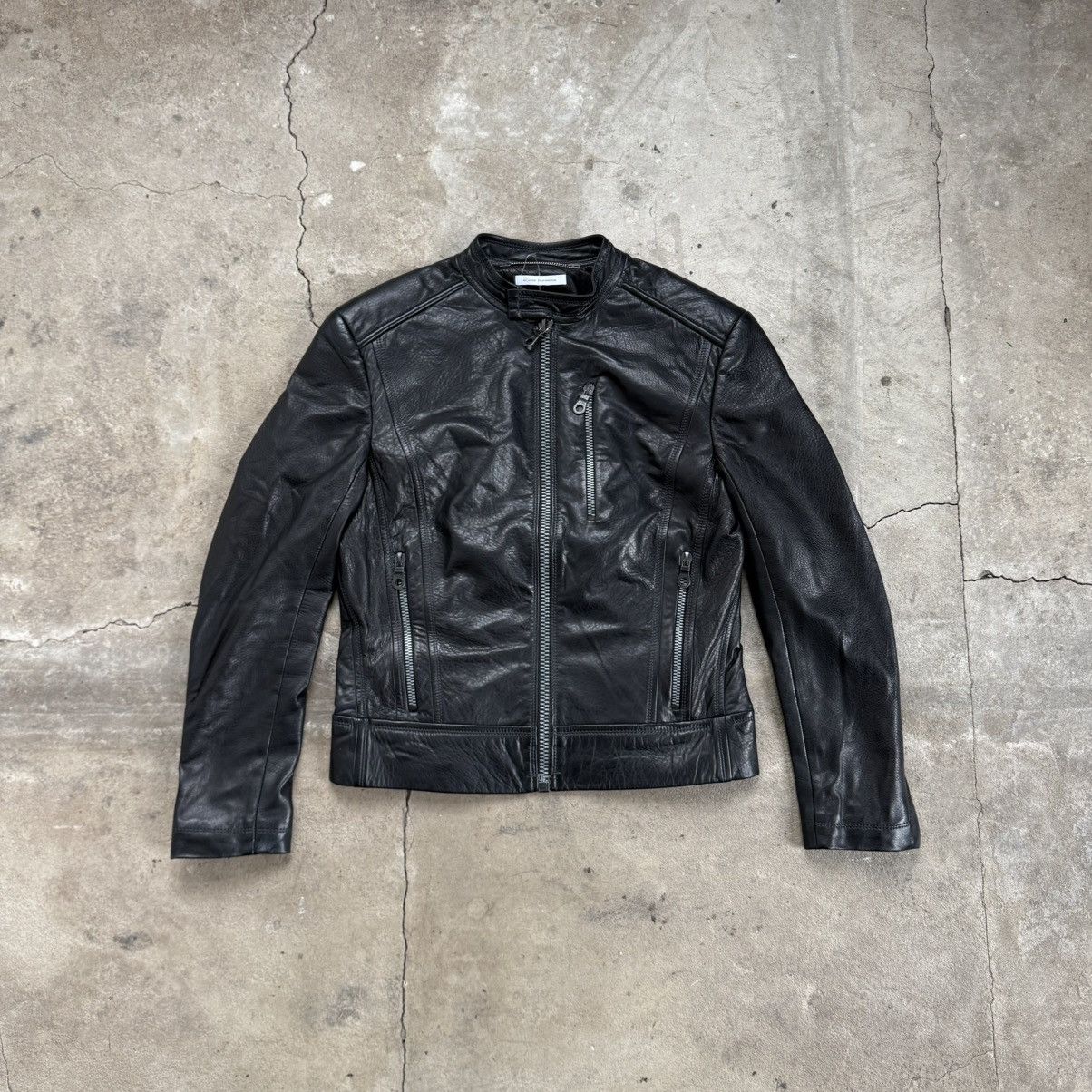 20471120 Elena Burenina Avant Garde Sheep Leather Zip Jacket Size M / US 6-8 / IT 42-44 - 1 Thumbnail