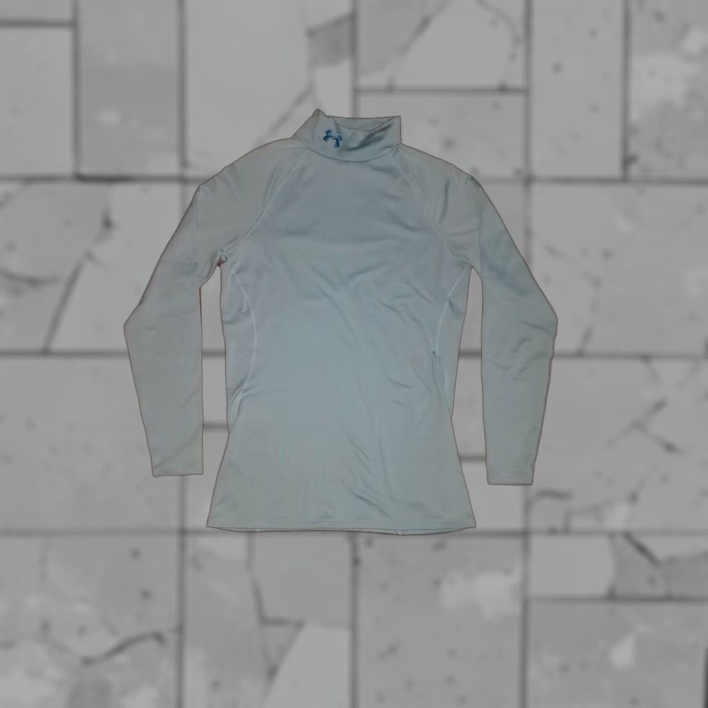 Under Armour Under Armour Fitted Women’s Long Sleeve T-Shirt M Blue Compression Activewear Shirt Womens M Size M / US 6-8 / IT 42-44 - 1 Thumbnail