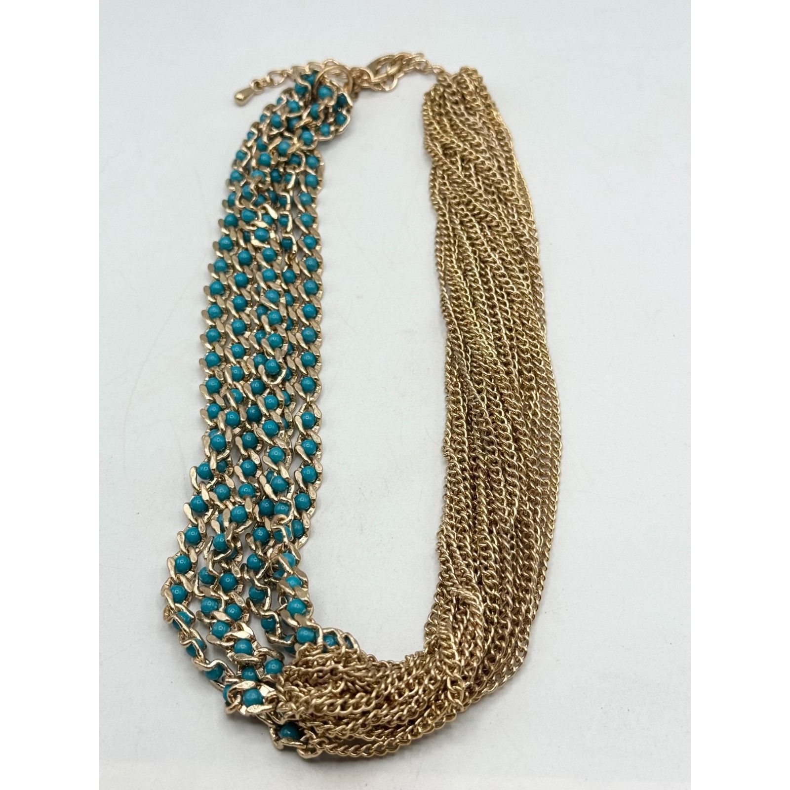 Other Vintage multi chain blue beaded necklace Size ONE SIZE - 5 Thumbnail