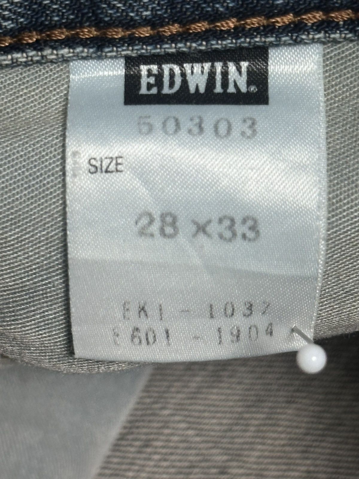 Edwin Edwin 503 Straight Cut Vintage Distressed look with Bluewash Size US 30 / EU 46 - 11 Thumbnail