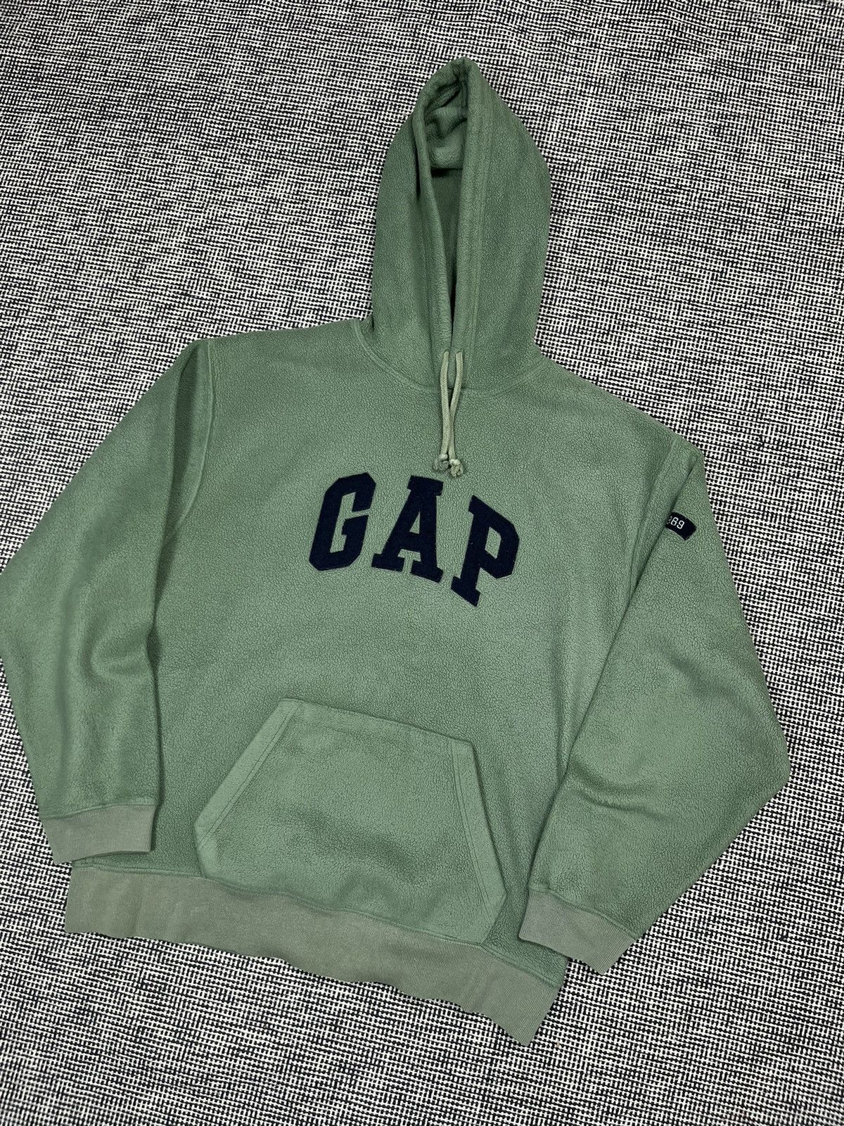 Gap × Vintage Fleece hoodie gap spellout green vintage y2k Size US L / EU 52-54 / 3 - 1 Thumbnail