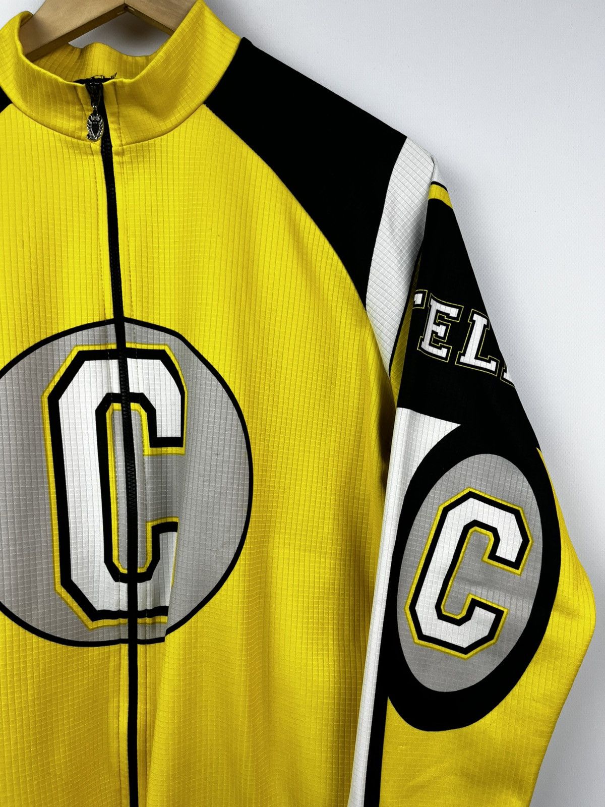 Vintage Castelli Cycling Jersey Mens L Yellow Size US L / EU 52-54 / 3 - 3 Thumbnail