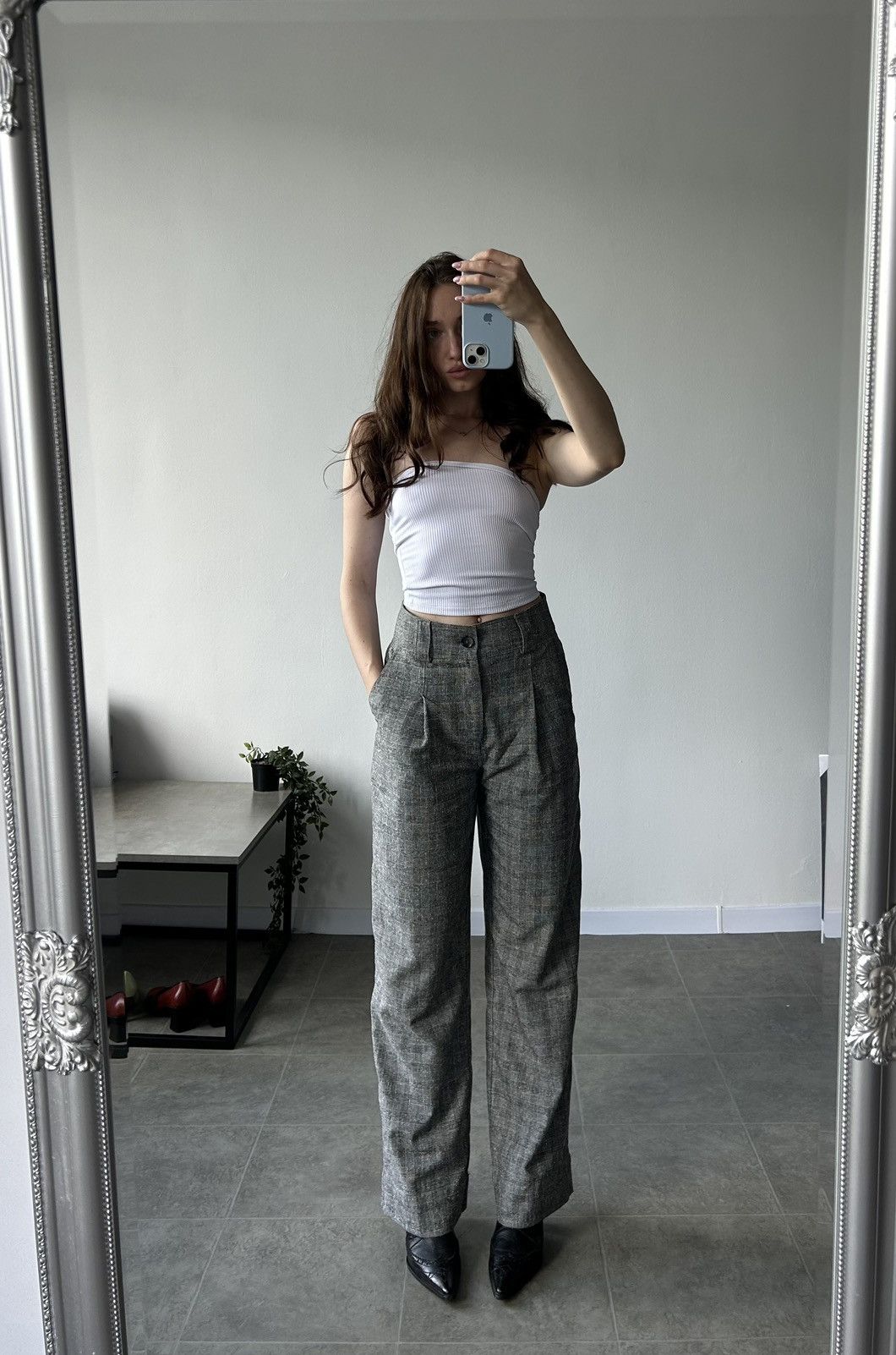 Ganni GANNI Suiting Relaxed Plated Pants Streetwear Size 24" / US 00 / IT 34 - 1 Thumbnail