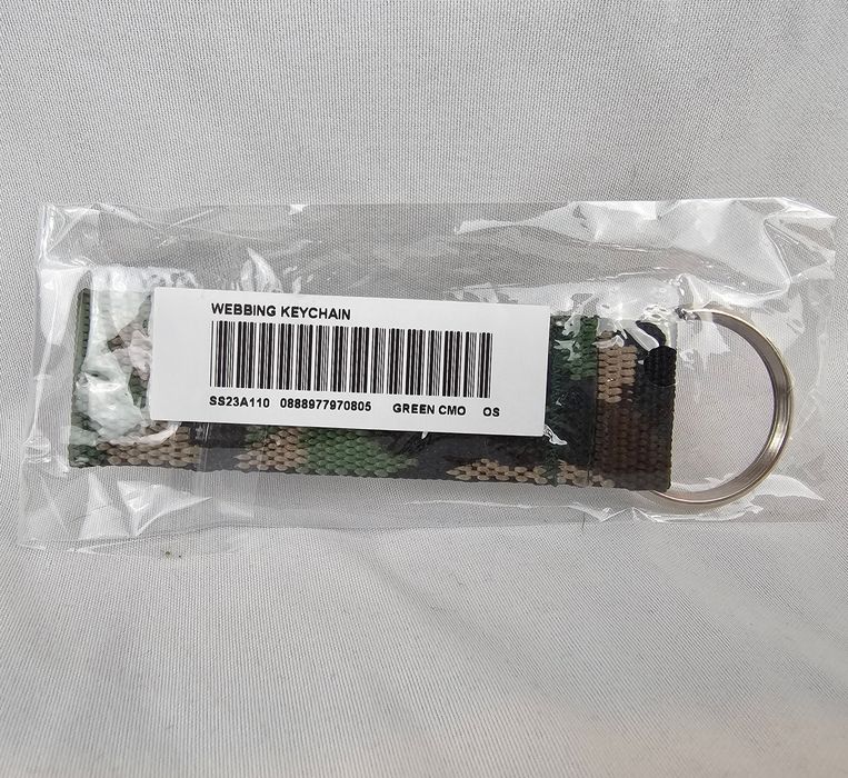 Supreme Supreme Box Logo Webbing Keychain Green Camo SS23