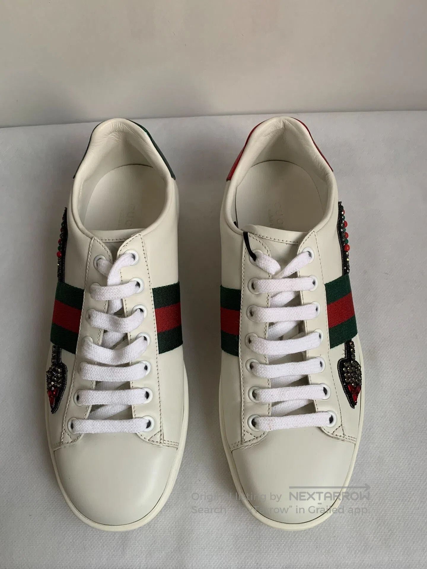 Gucci Gucci Arrow White Sneakers. Size US 5.5 / IT 35.5 - 1 Thumbnail