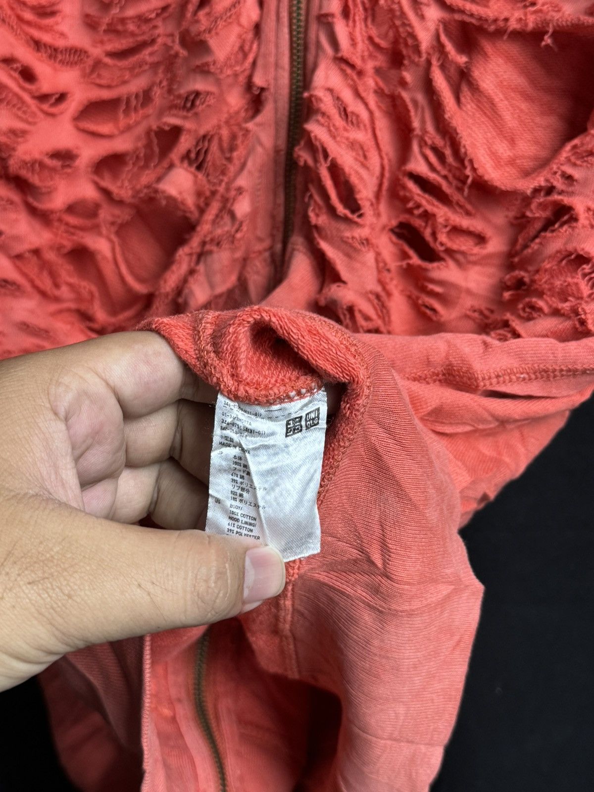 If Six Was Nine × Japanese Brand × PPFM Distressed Japanese Zipper Hoodie Uniqlo lgb ifsix style Size US XL / EU 56 / 4 - 11 Thumbnail