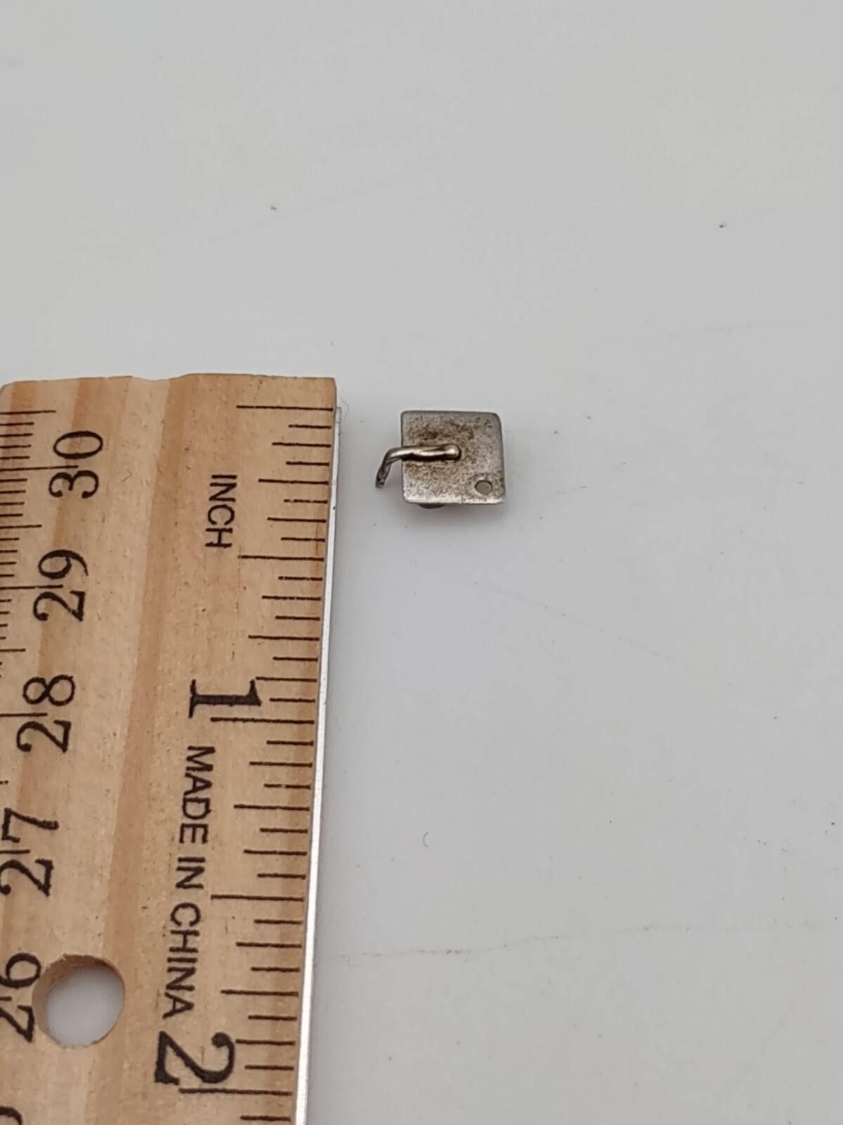 The Unbranded Brand Vintage Sterling Graduation Cap Charm 925 Petite Size ONE SIZE - 4 Thumbnail