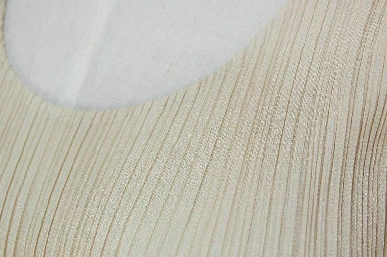 Issey Miyake issey miyake Cream apricot dress Size L / US 10 / IT 46 - 4 Thumbnail