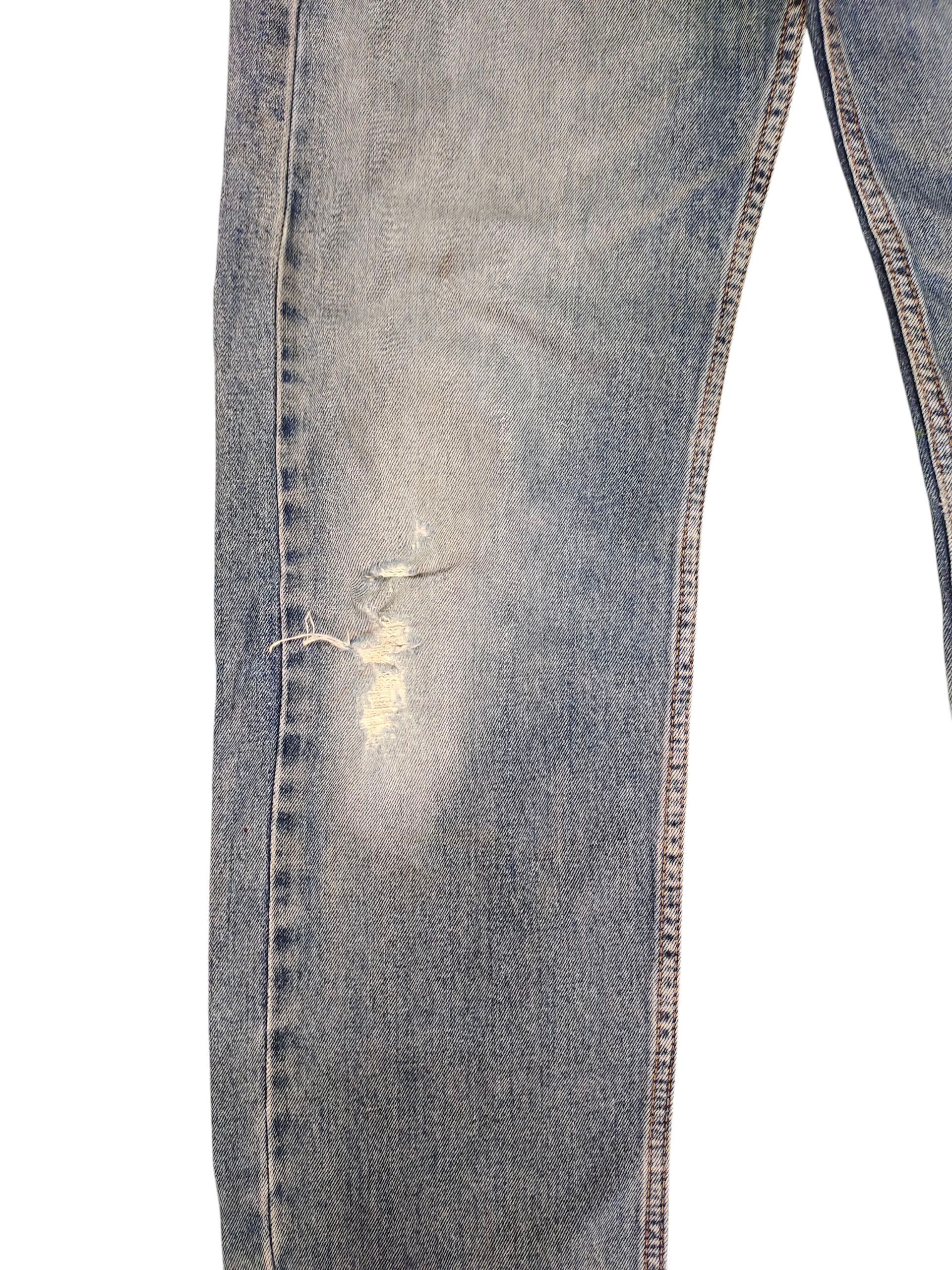 Levi's Vintage Clothing Vintage Levis 505 Clawmark Distress Sand Wash Denim Jeans Size US 30 / EU 46 - 4 Thumbnail