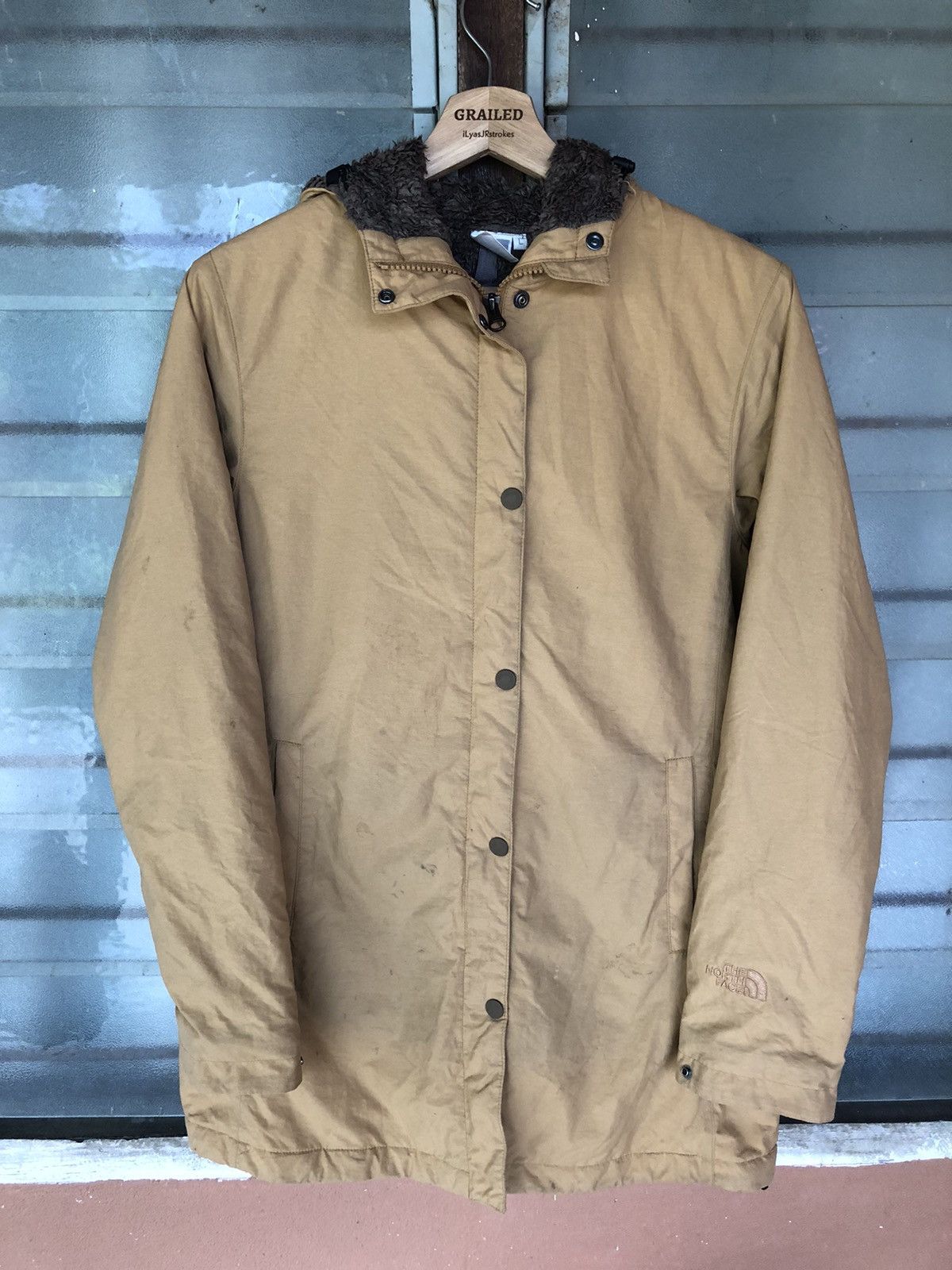 The North Face × Vintage Vintage The North Face Bomber Fur Hoodie Jacket Size US L / EU 52-54 / 3 - 8 Thumbnail