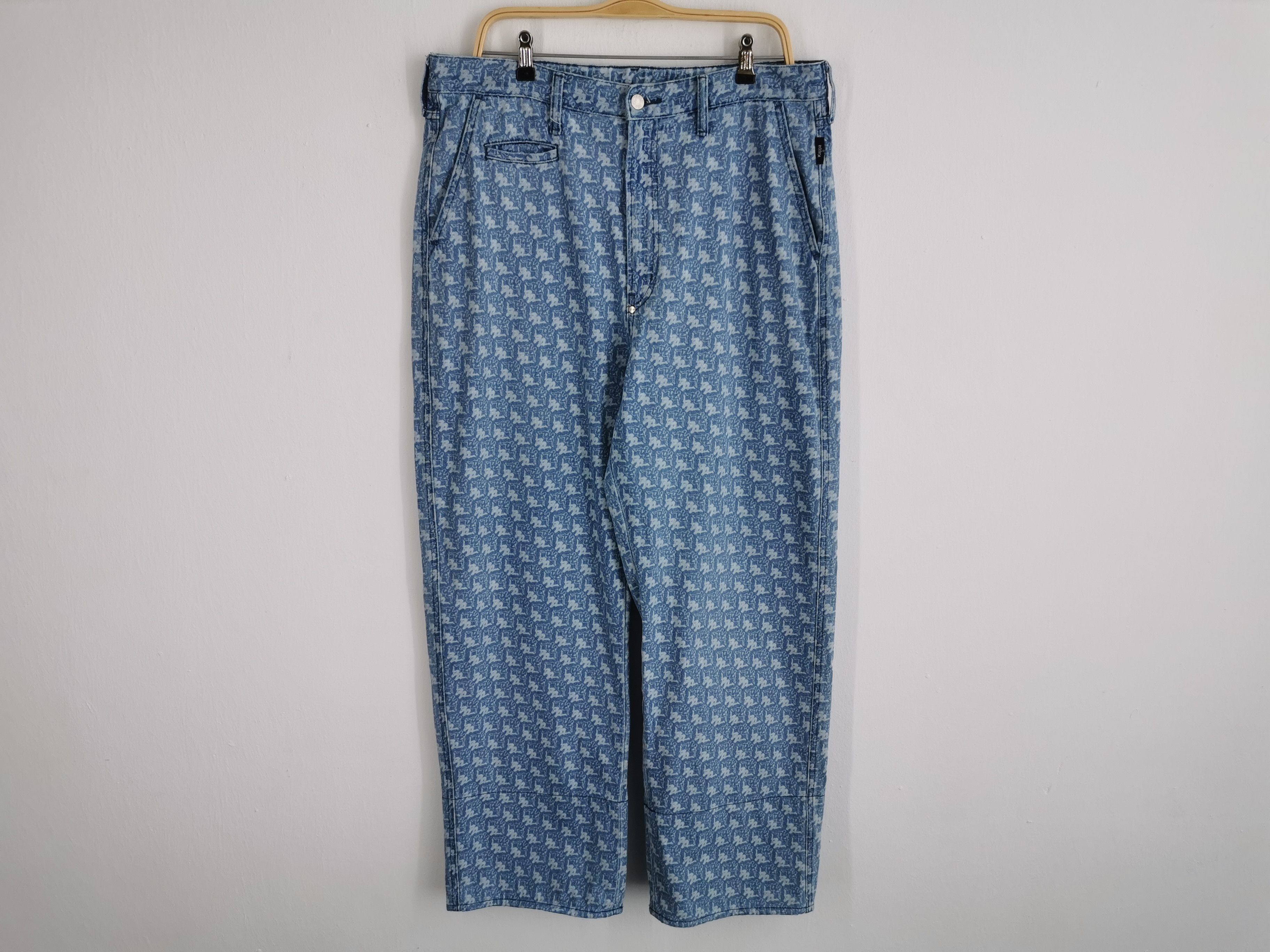 Vintage 90's Kappa Overprint Denim Jeans Size XL Waist 38