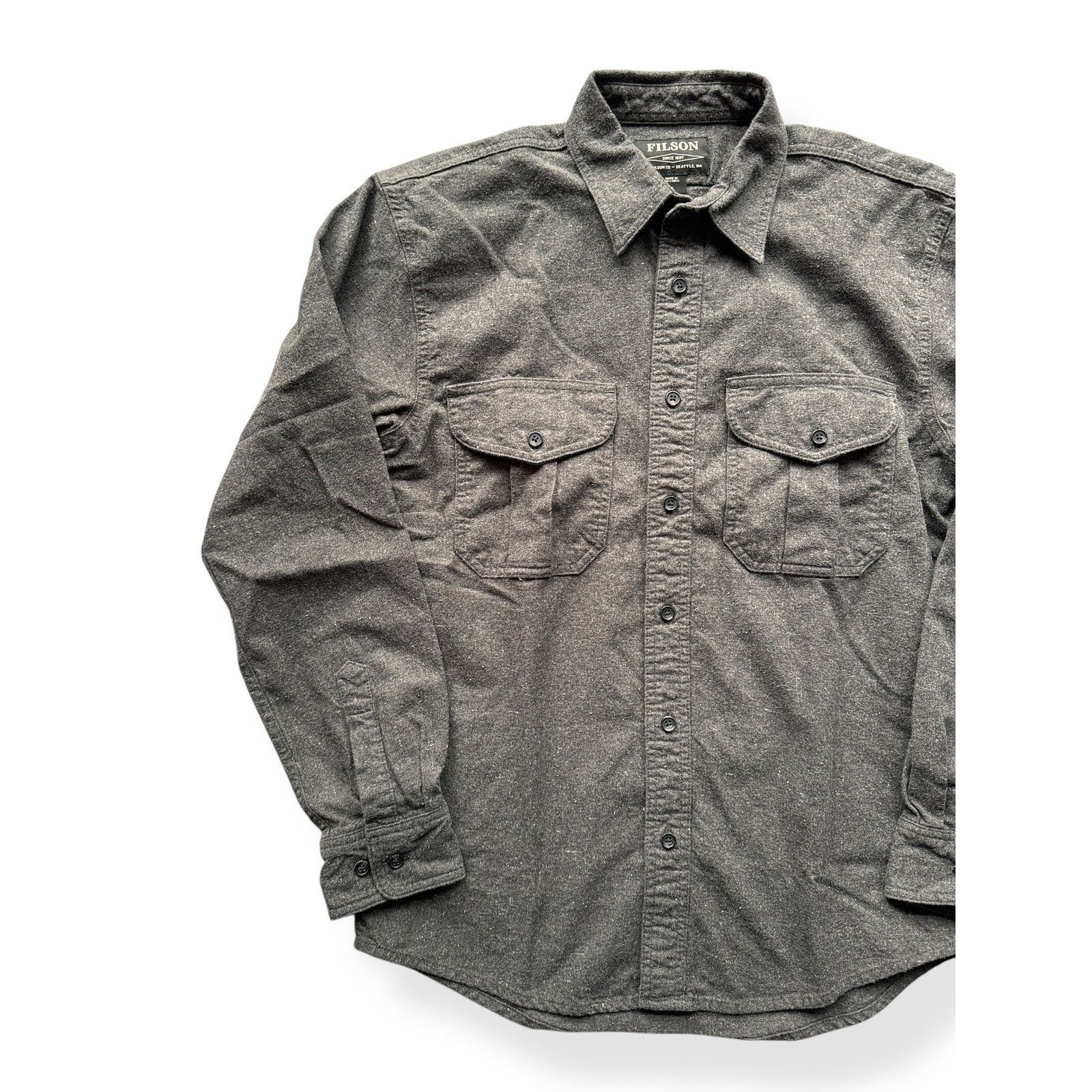 Filson Filson Dark Heather Grey Alaskan Guide Shirt SZ S Size US S / EU 44-46 / 1 - 3 Thumbnail