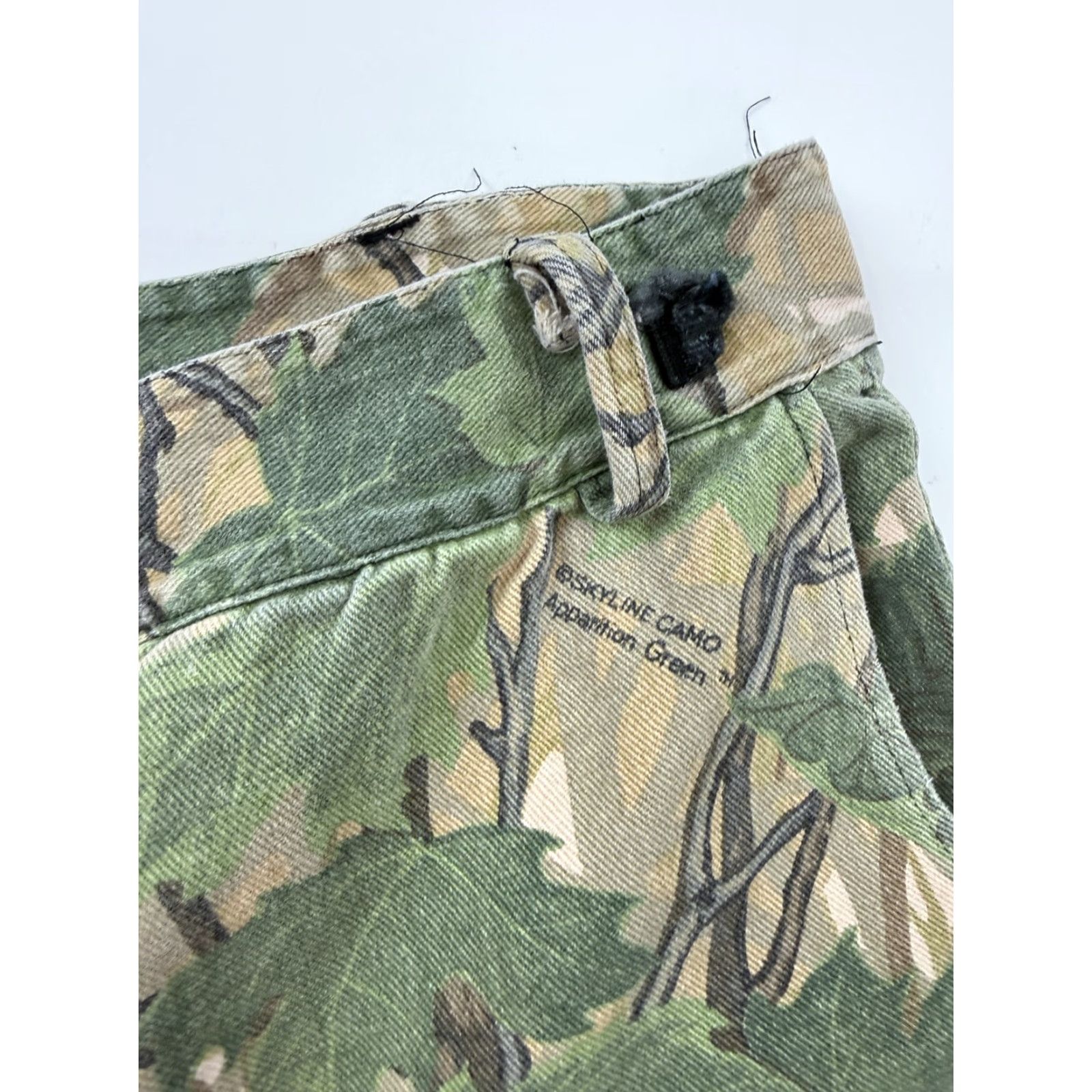 Vintage World Famous Sports Pants Mens XL Green Camo Cargo Adjustable Waist Hunting Size US 36 / EU 52 - 6 Thumbnail