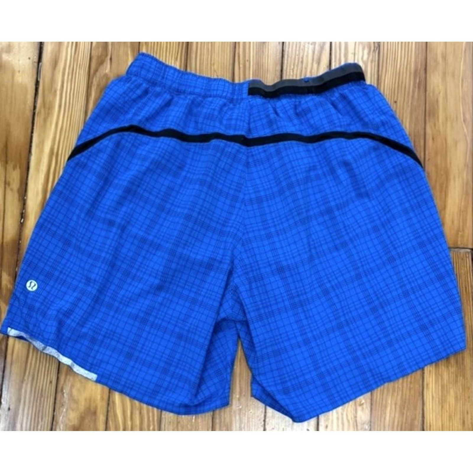 Lululemon Lululemon Pace Breaker Shorts Mens M Blue Plaid Lined 7" Running Gym Fashion Athletic Modern Outdoor Sports Size US 31 - 2 Thumbnail
