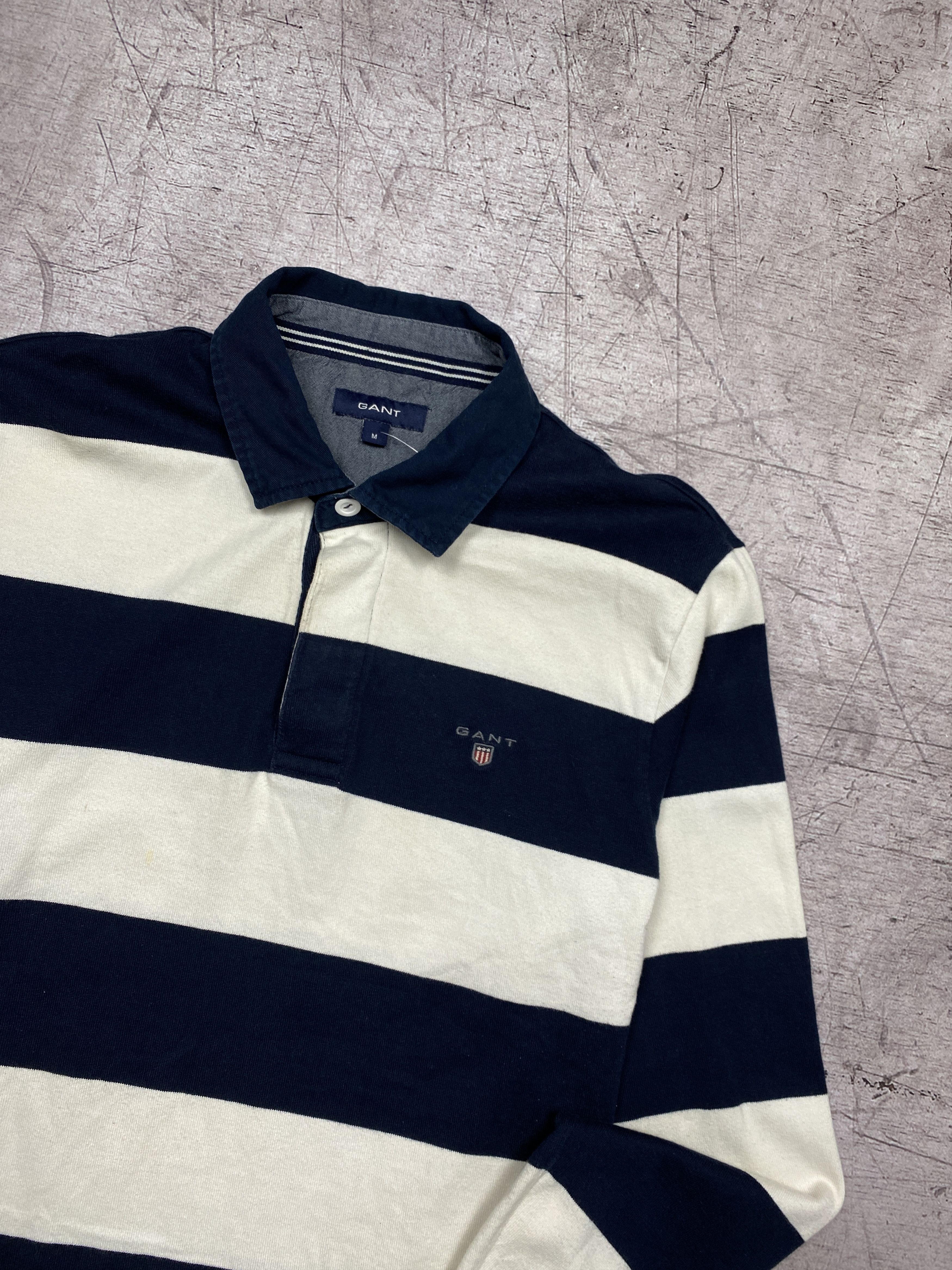 Gant × Vintage Gant Vintage Mens Rugby Long Sleeve Polo Shirt Size US M / EU 48-50 / 2 - 2 Thumbnail