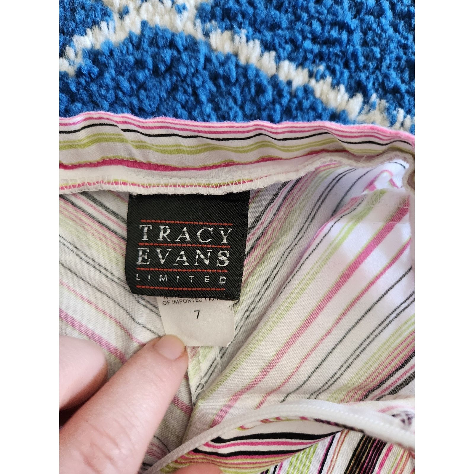 Other Y2k Tracy Evans Women's Striped Flowy Skirt 7 Size 28" / US 6 / IT 42 - 6 Thumbnail