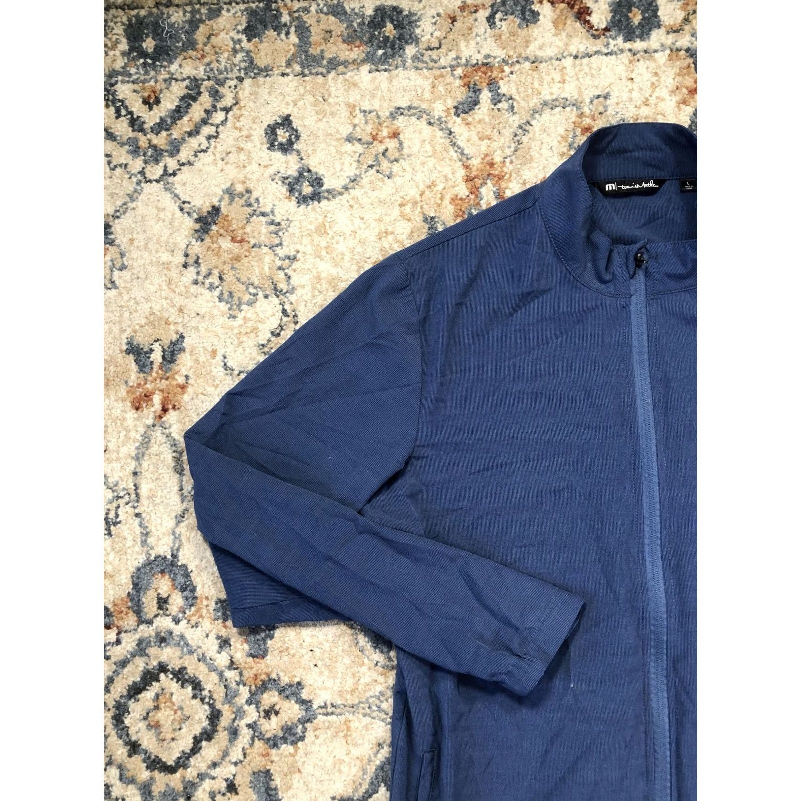 TravisMathew TravisMathew Jacket Mens L Blue Full Zip Lightweight Golf Windbreaker Top Size US L / EU 52-54 / 3 - 3 Thumbnail