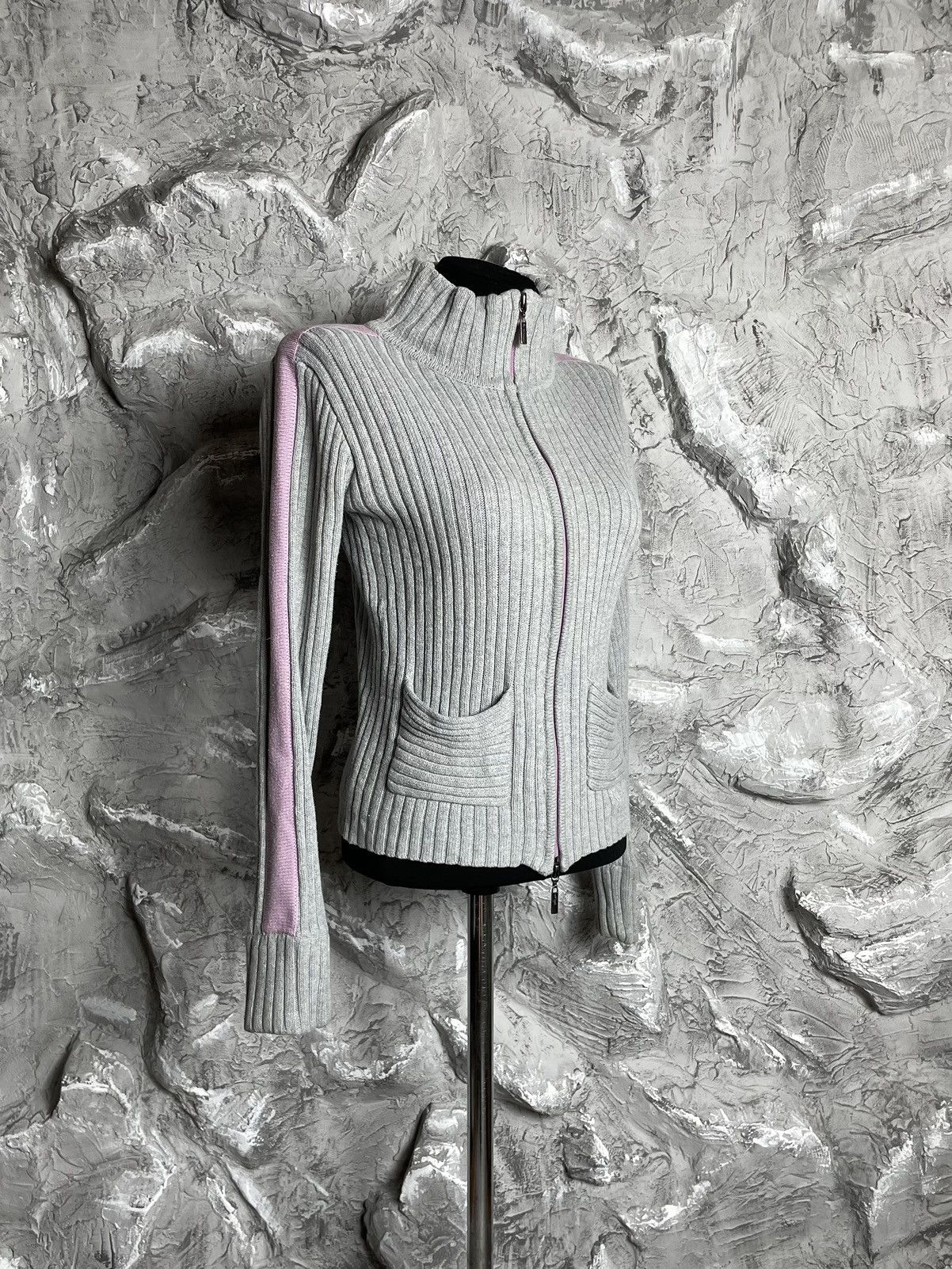 20471120 × Le Grande Bleu (L.G.B.) × Seditionaries Y2K Vintage Zip Stripes Sweater LGB Japanese Style Size US S / EU 44-46 / 1 - 1 Thumbnail