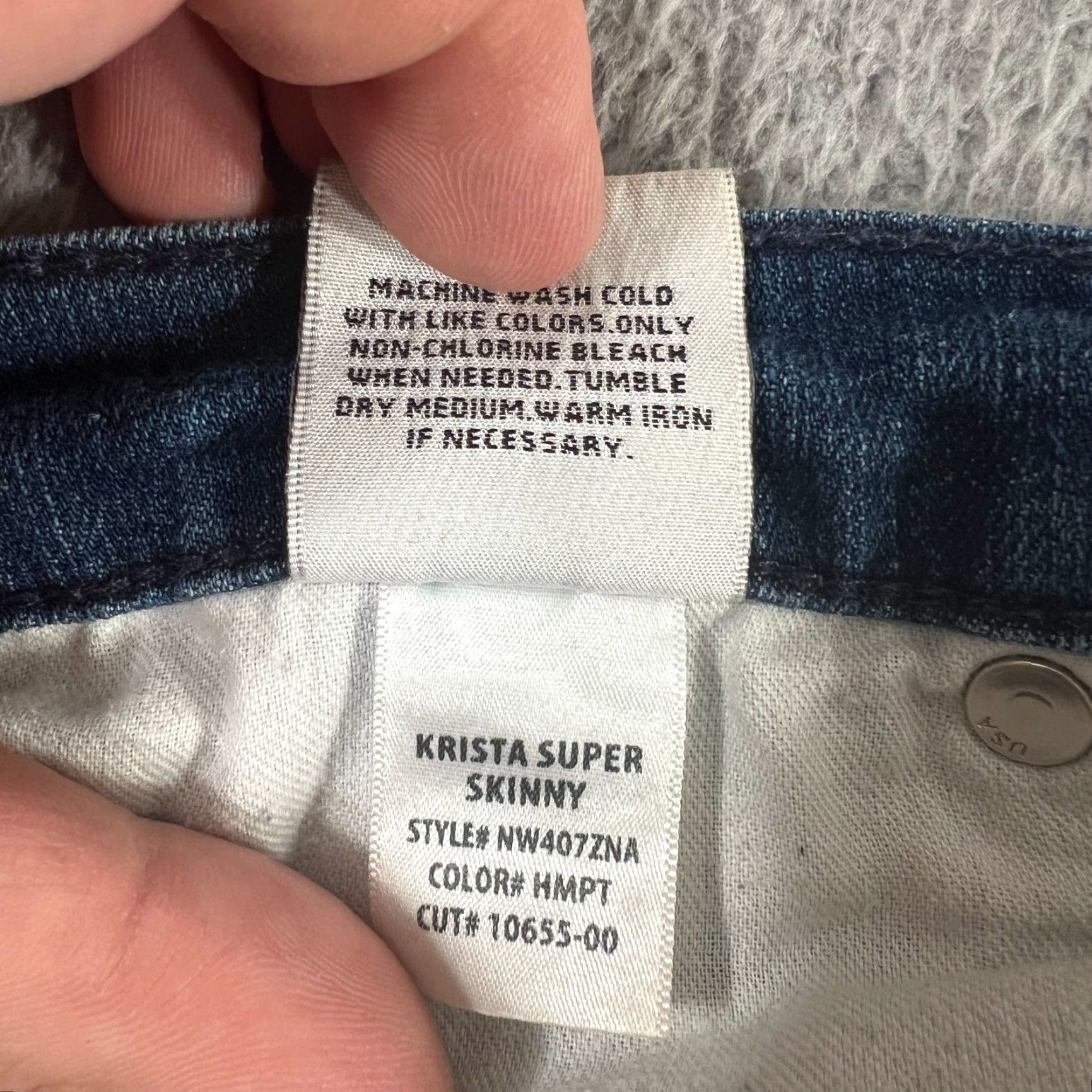 Hudson Hudson Jeans Womens Krista Super Skinny Medium Wash Stretch Size 28 Blue Size 28" / US 6 / IT 42 - 7 Thumbnail