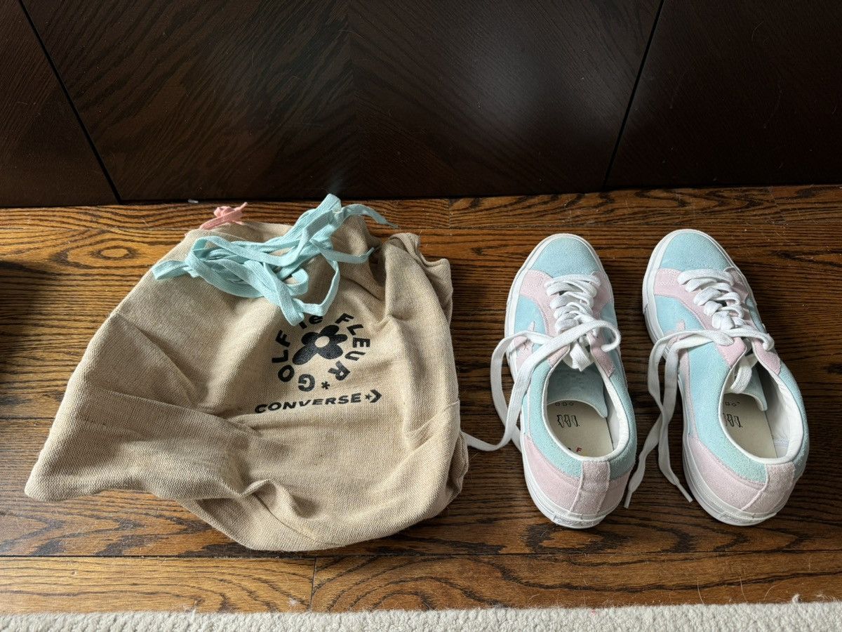 Converse × Golf le Fleur Converse One Star Ox Light Blue Pink Size US 10.5 / EU 43-44 - 2 Thumbnail