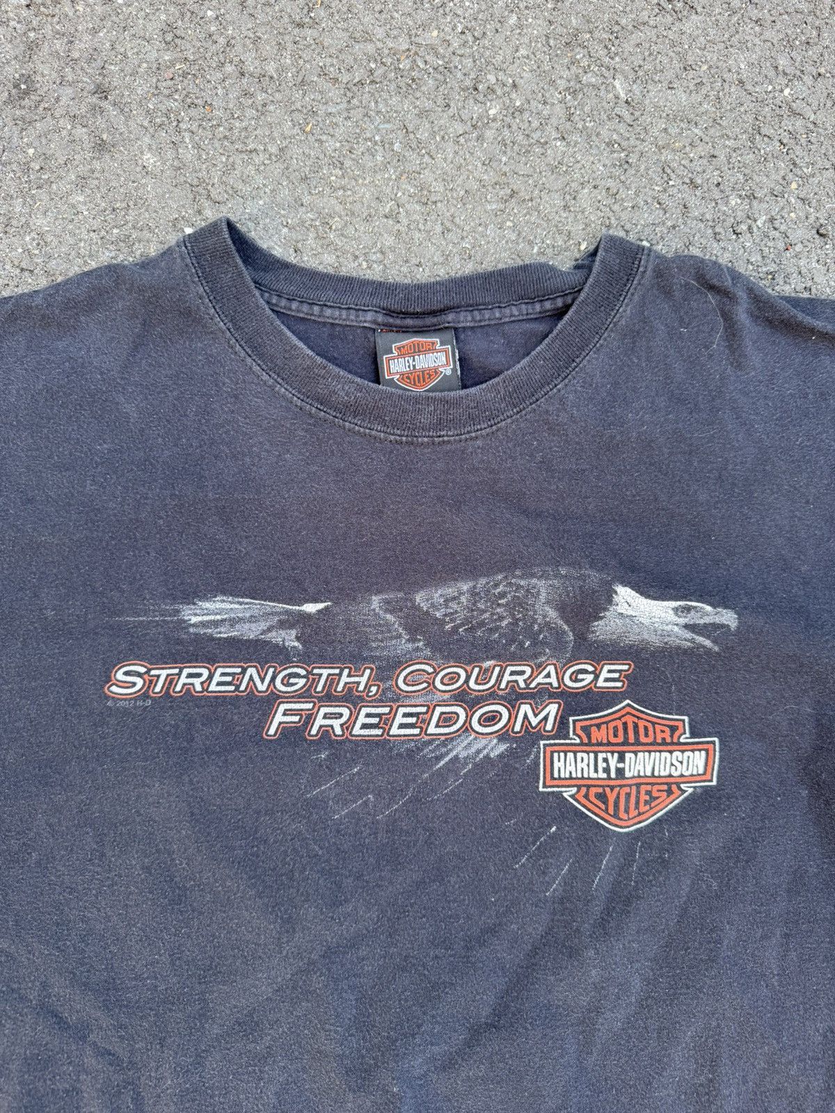 Harley Davidson Vintage Harley Davidson Eagle Ohio Tshirt Size US XL / EU 56 / 4 - 2 Thumbnail