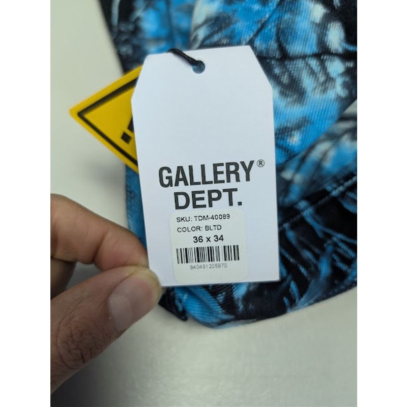 Gallery Dept. o1rshd1 Marley Tie Dye Denim Jeans in Blue / Black / White Size US 36 / EU 52 - 22 Thumbnail