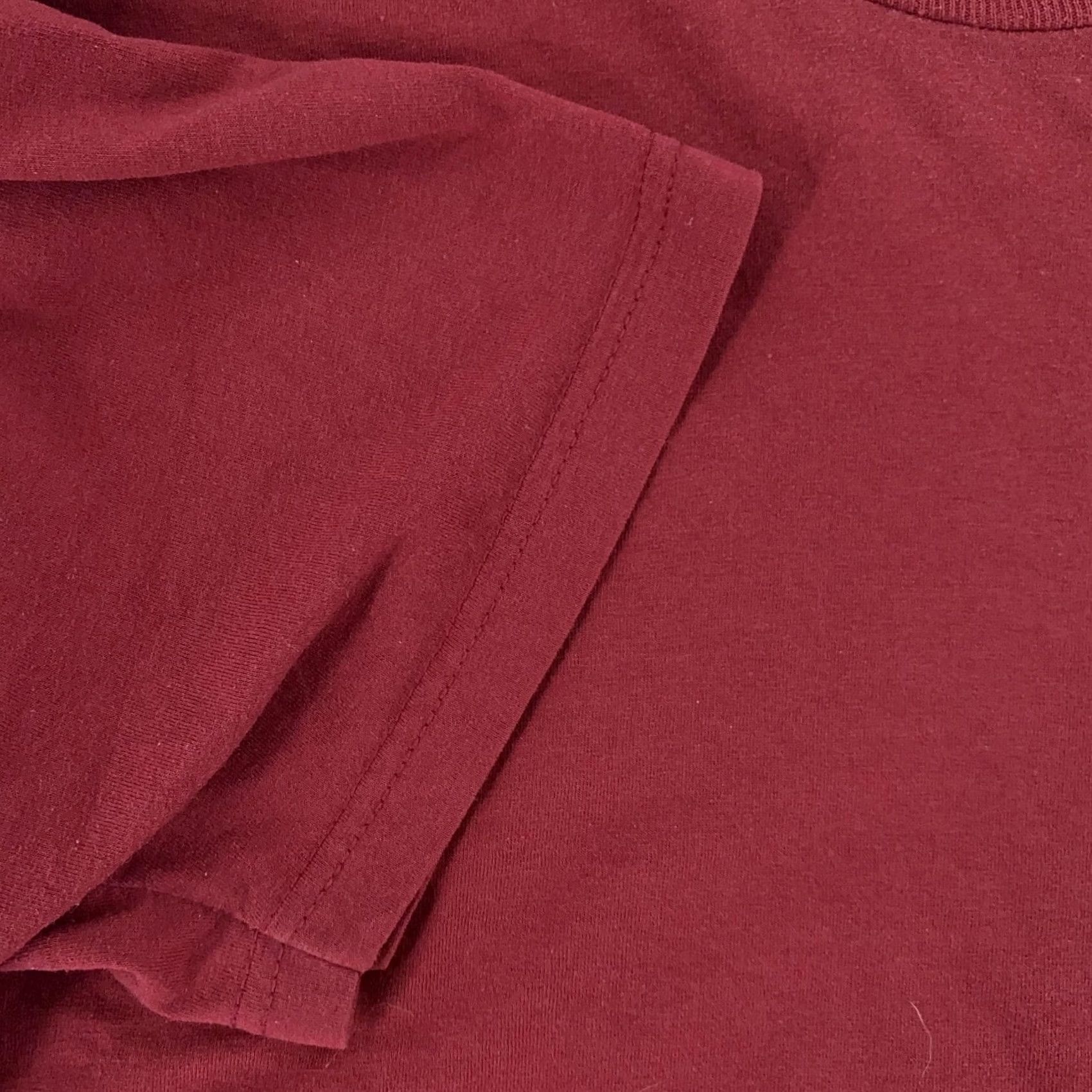 Fruit Of The Loom Fruit of the Loom Shirt Mens M Red Pocket Tee Cotton Blend Polyester Crew Neck Short Sleeve Solid Vintage: No Size US M / EU 48-50 / 2 - 3 Thumbnail