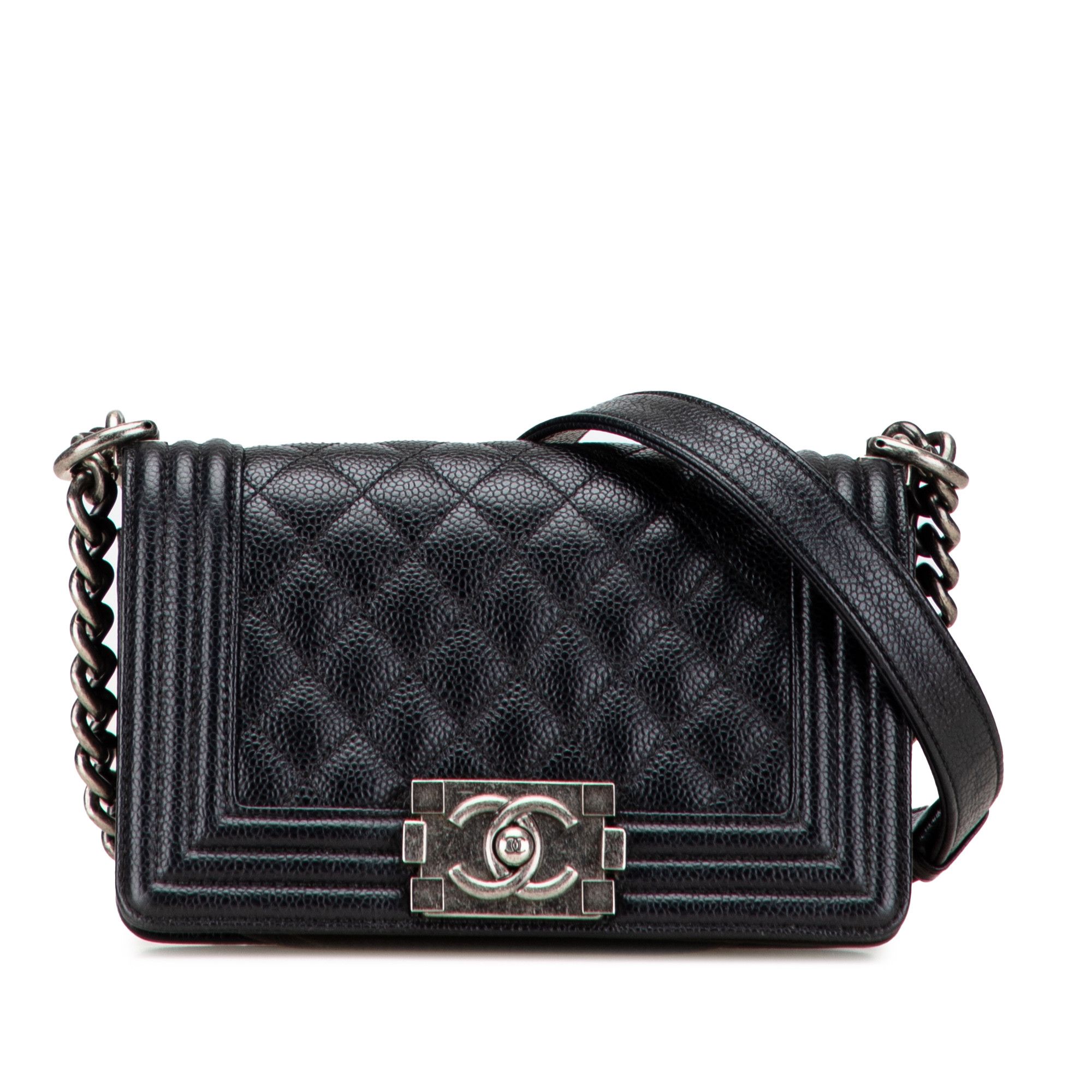 Chanel Small Quilted Caviar Boy Flap