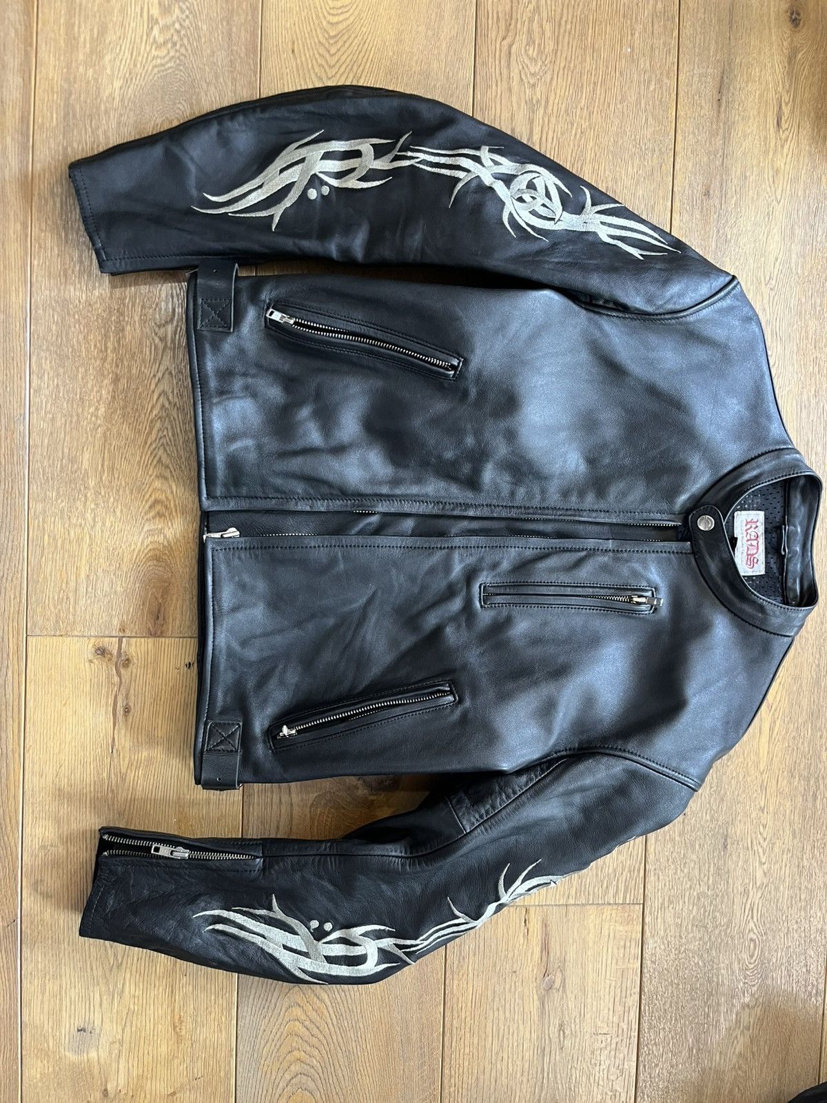 Kadoya x rads tribal leather jacket