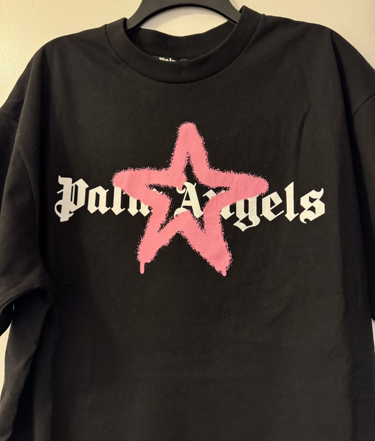 Palm Angels PALM ANGELS Star Sprayed Black Tee Size XXL Fits Like L Size US XXL / EU 58 / 5 - 3 Thumbnail