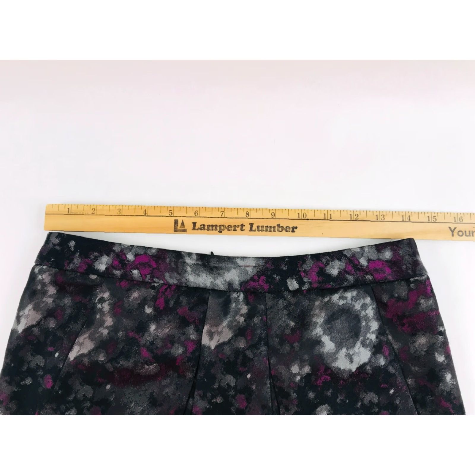 Anne Klein Anne Klein Skirt Womens 2 Black Purple Back Zip Straight & Pencil Cut Vintage No 2 Size 26" / US 2 / IT 38 - 7 Thumbnail