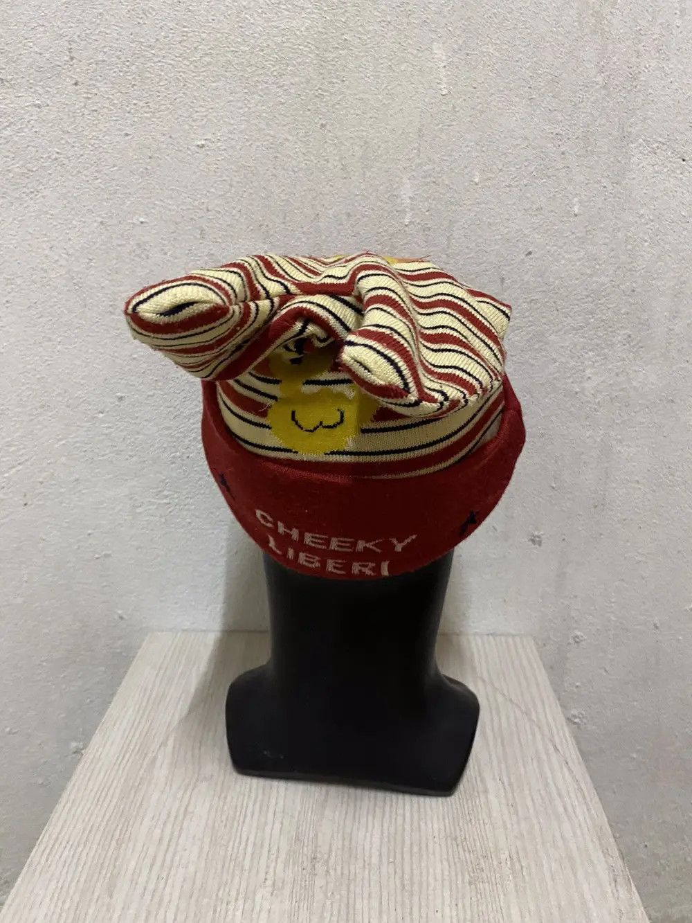 Japanese Brand Japanese Brand Stripe Devil Horn Beanie Hat Size ONE SIZE - 5 Thumbnail