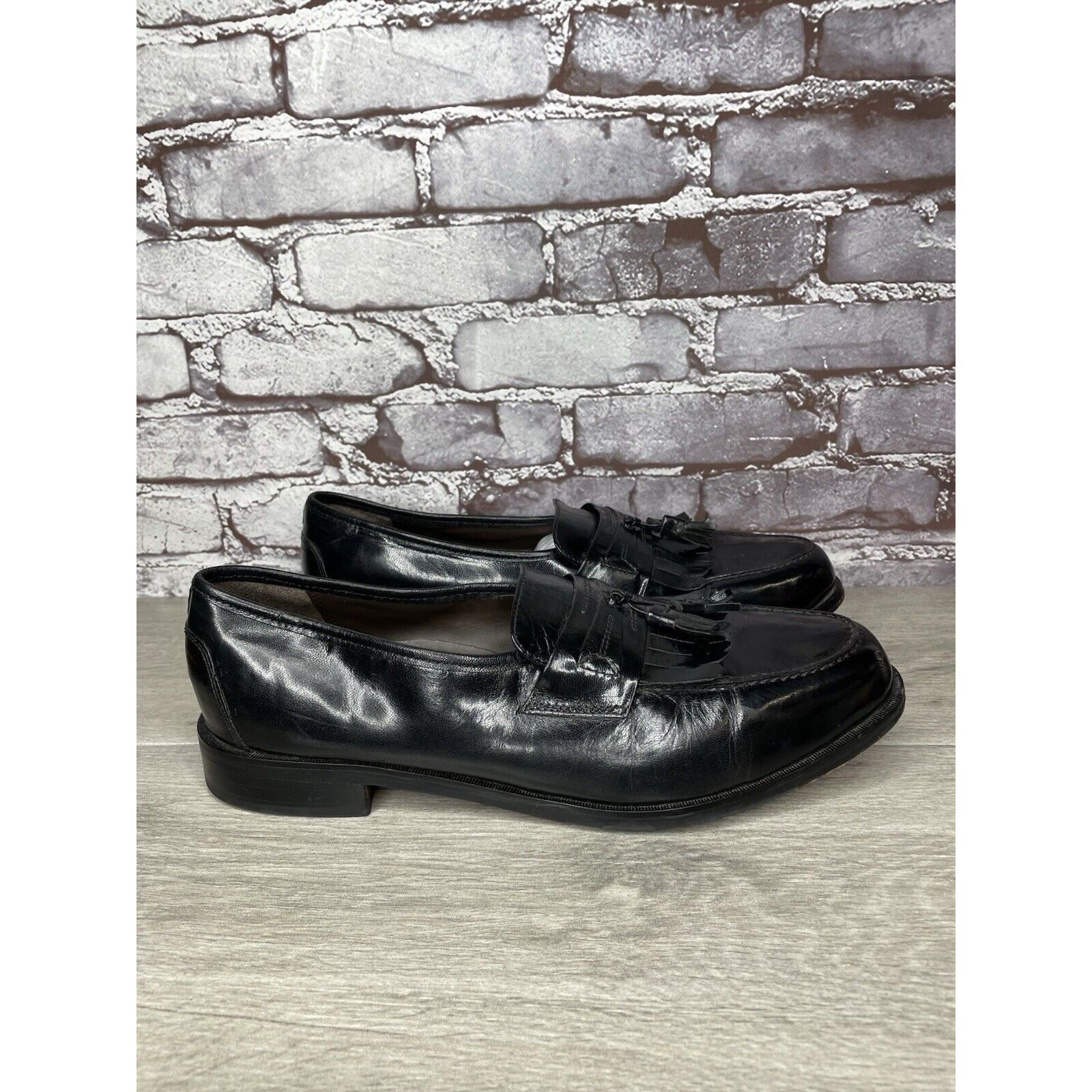 Nunn Bush Nunn Bush Dress Flex Black Leather Kiltie Tassel Loafers Sho Size US 12 / EU 45 - 3 Thumbnail