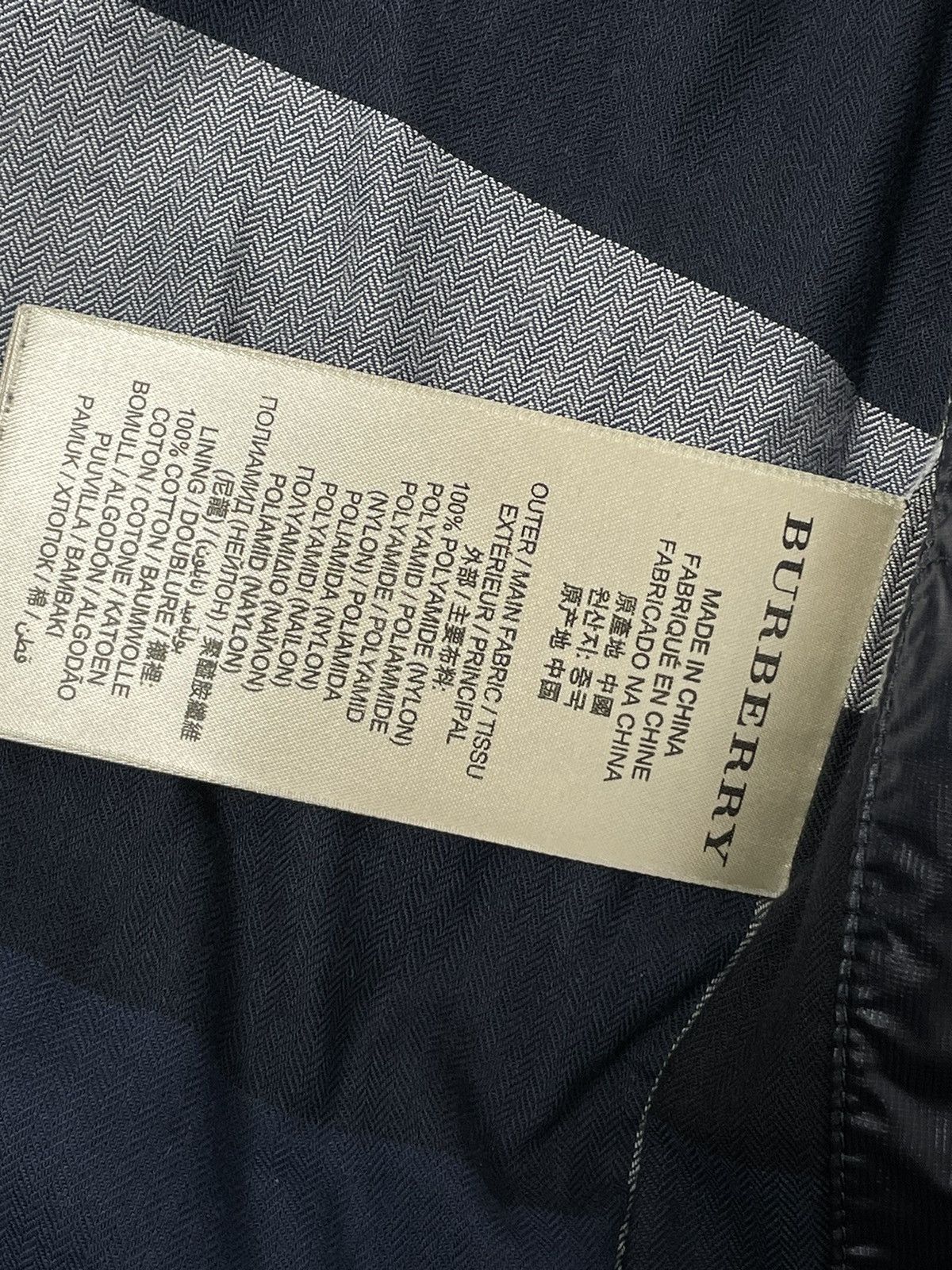 Burberry Burberry Brit Down Navy Blue Nova Check Size XS/S Size US XS / EU 42 / 0 - 8 Thumbnail