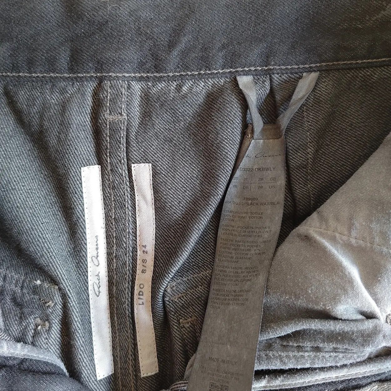 Rick Owens Runway Stefan shorts - waxed denim with calf leather cargo Size US 28 / EU 44 - 13 Thumbnail