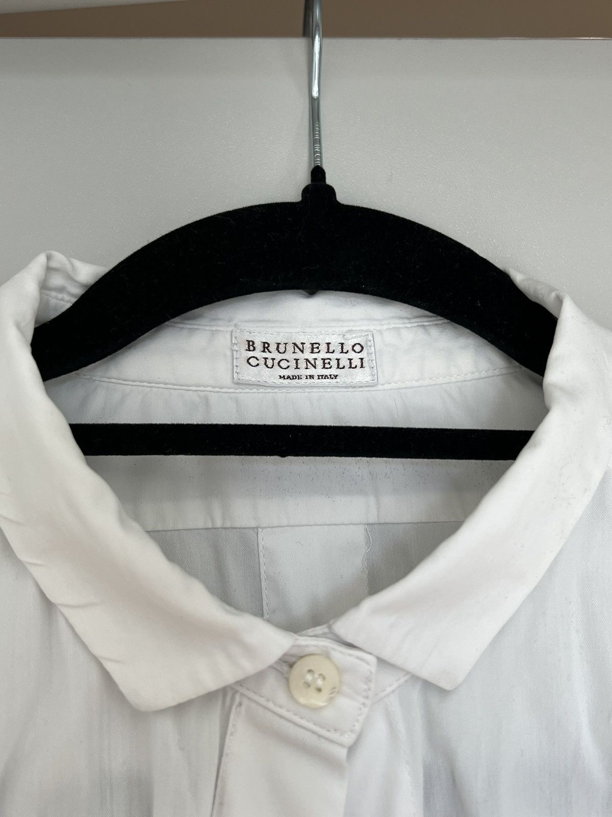 Brunello Cucinelli Brunello Cucinelli shirt button up white Size XL / US 12-14 / IT 48-50 - 2 Thumbnail